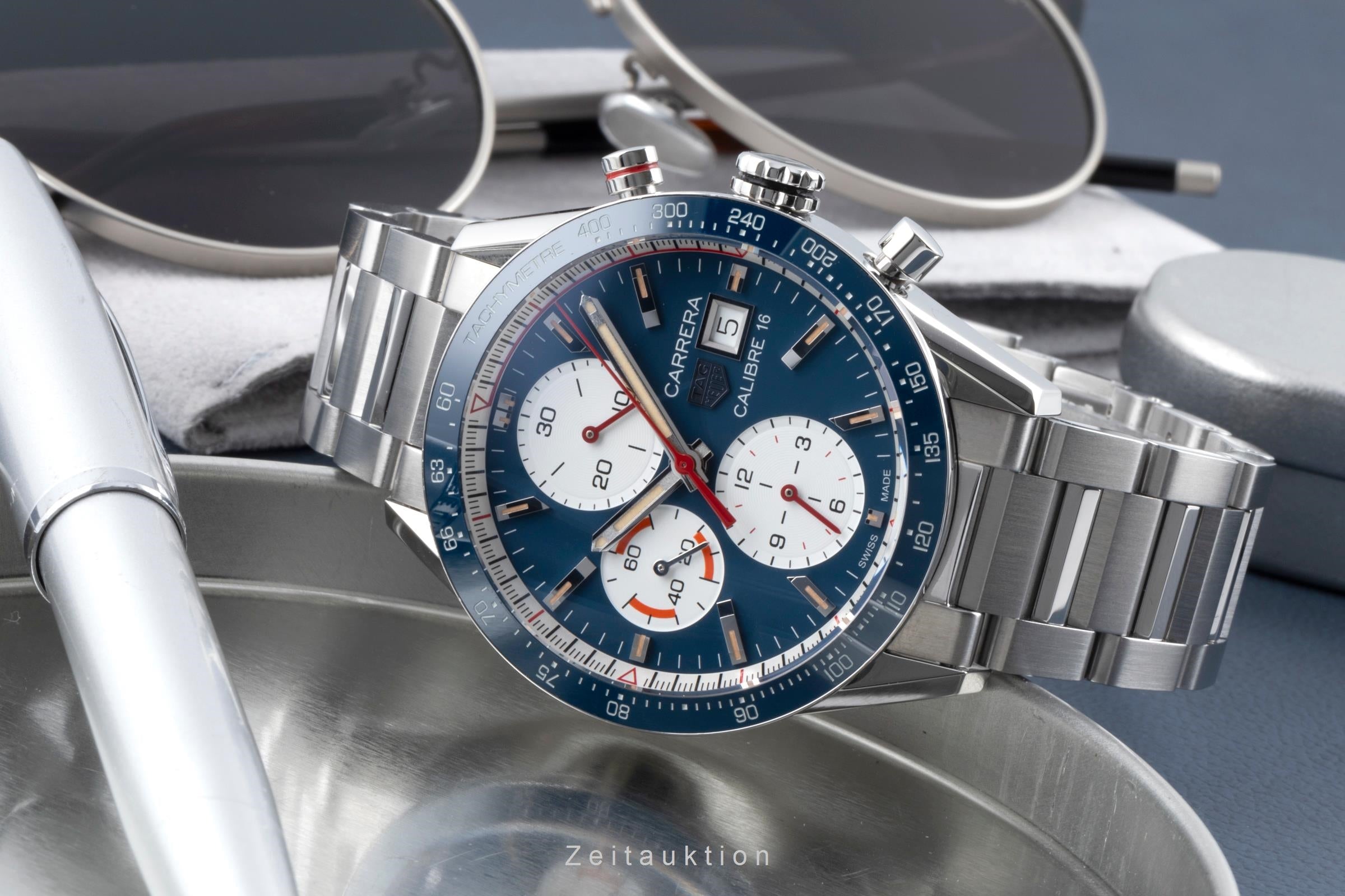 Tag Heuer Carrera Chronograph Stahl Automatik Ref. CV201AR.BA0715 B&P 2024 [2507370]