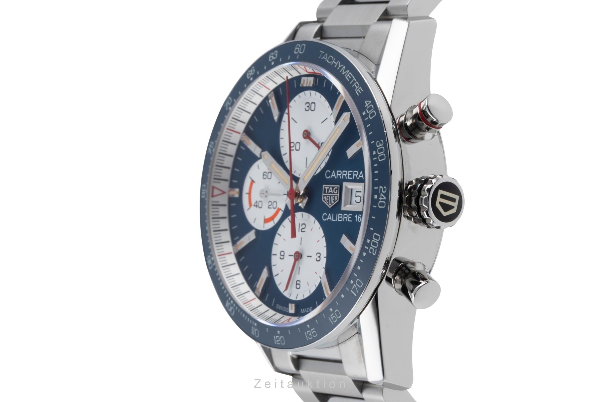 Tag Heuer Carrera Chronograph Stahl Automatik Ref. CV201AR.BA0715 B&P 2024 [2507370]