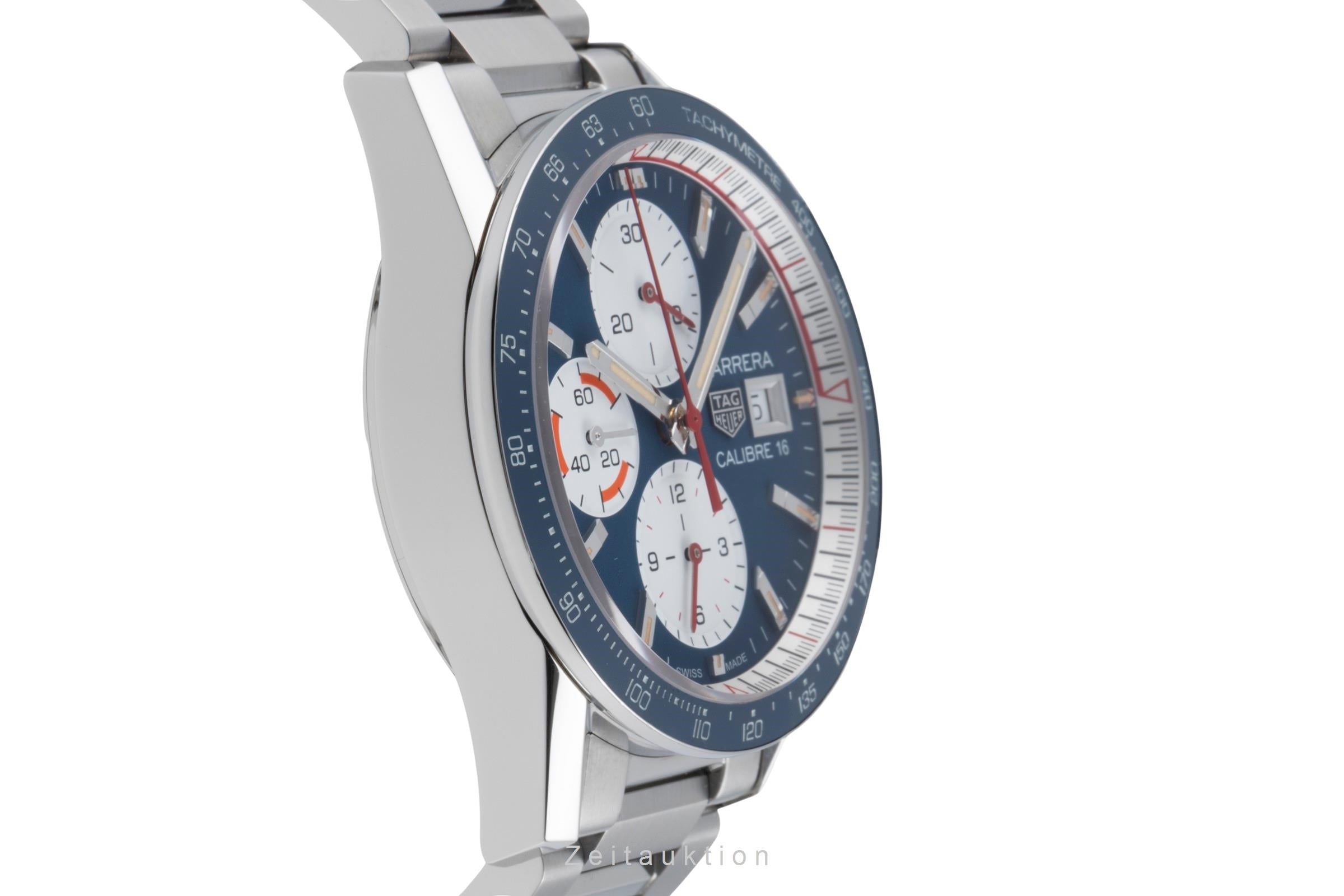 Tag Heuer Carrera Chronograph Stahl Automatik Ref. CV201AR.BA0715 B&P 2024 [2507370]