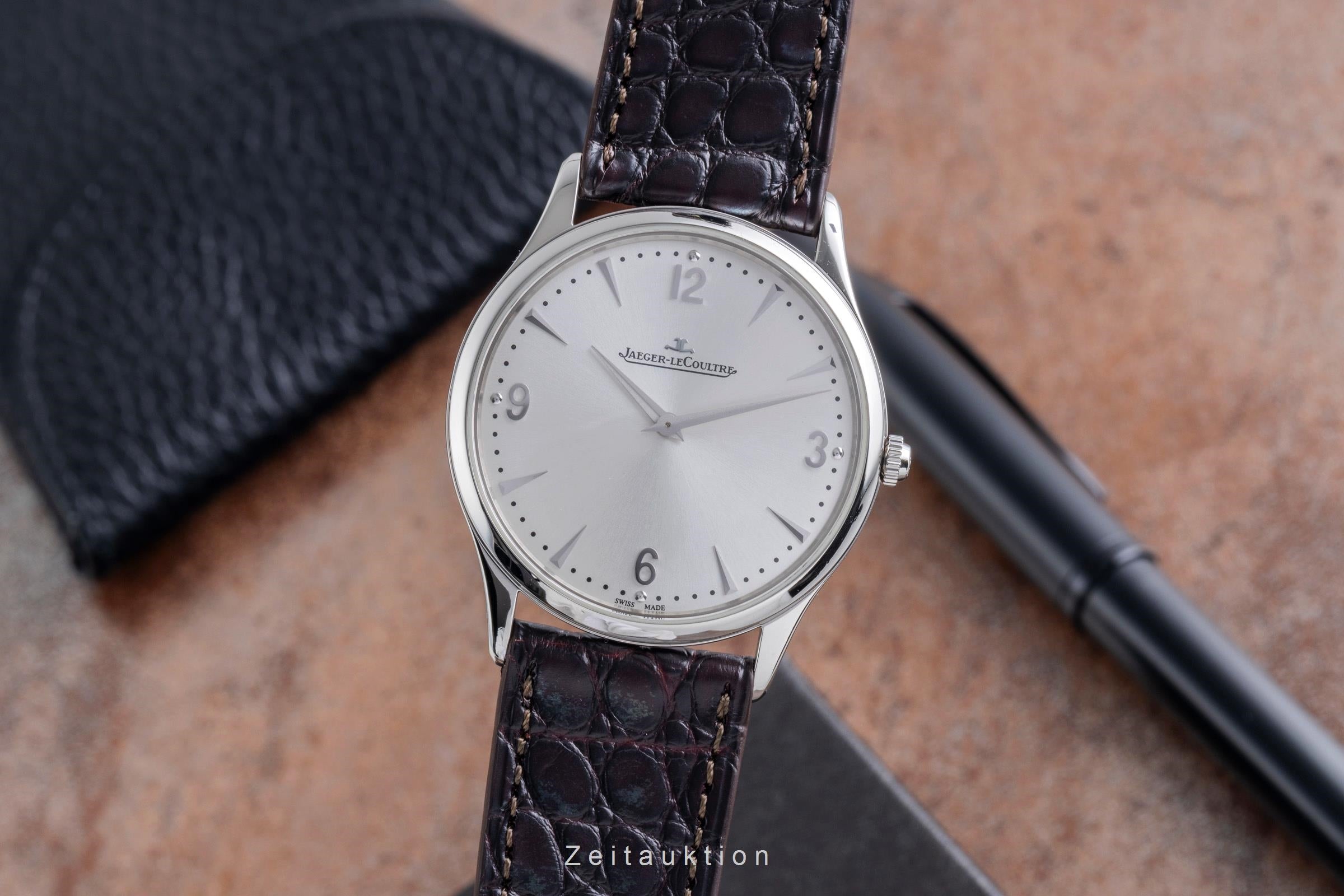 Jaeger-LeCoultre Master Ultra Thin Handaufzug Stahl Ref Q1348420 172.8.79.S B&P  [2507371]
