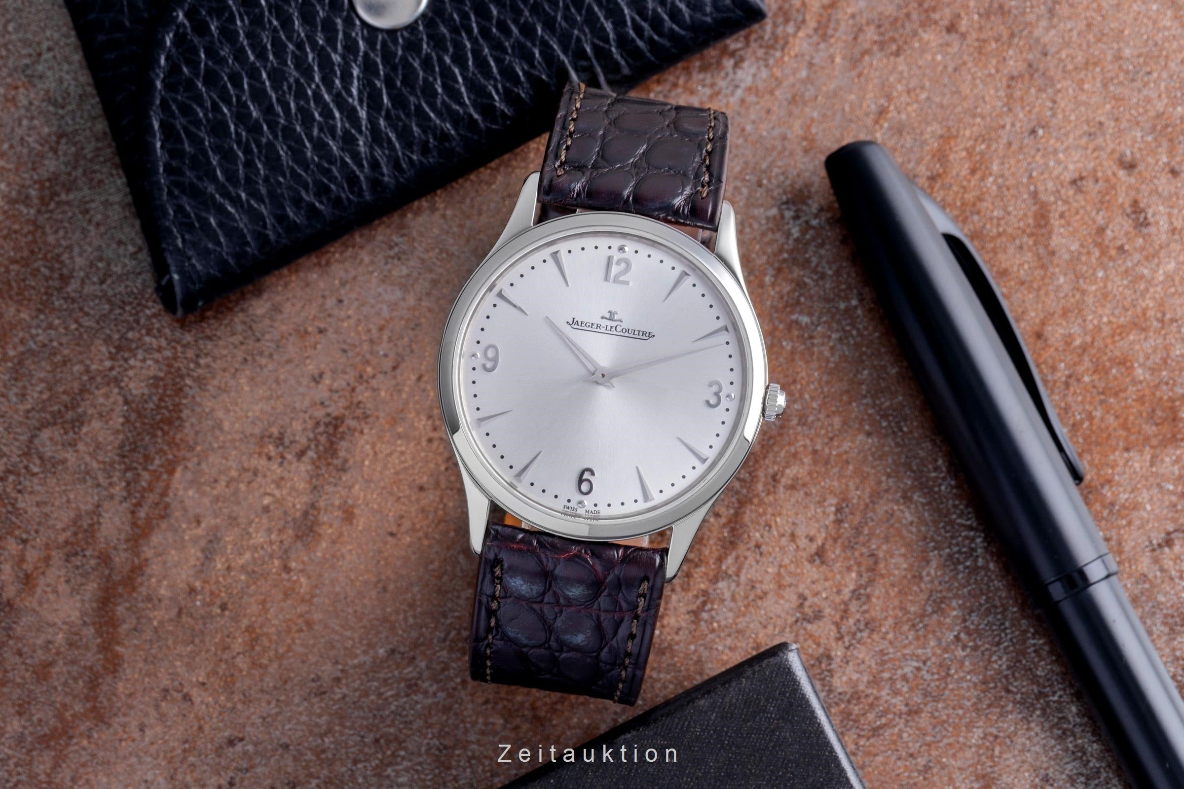 Jaeger-LeCoultre Master Ultra Thin Handaufzug Stahl Ref Q1348420 172.8.79.S B&P  [2507371]
