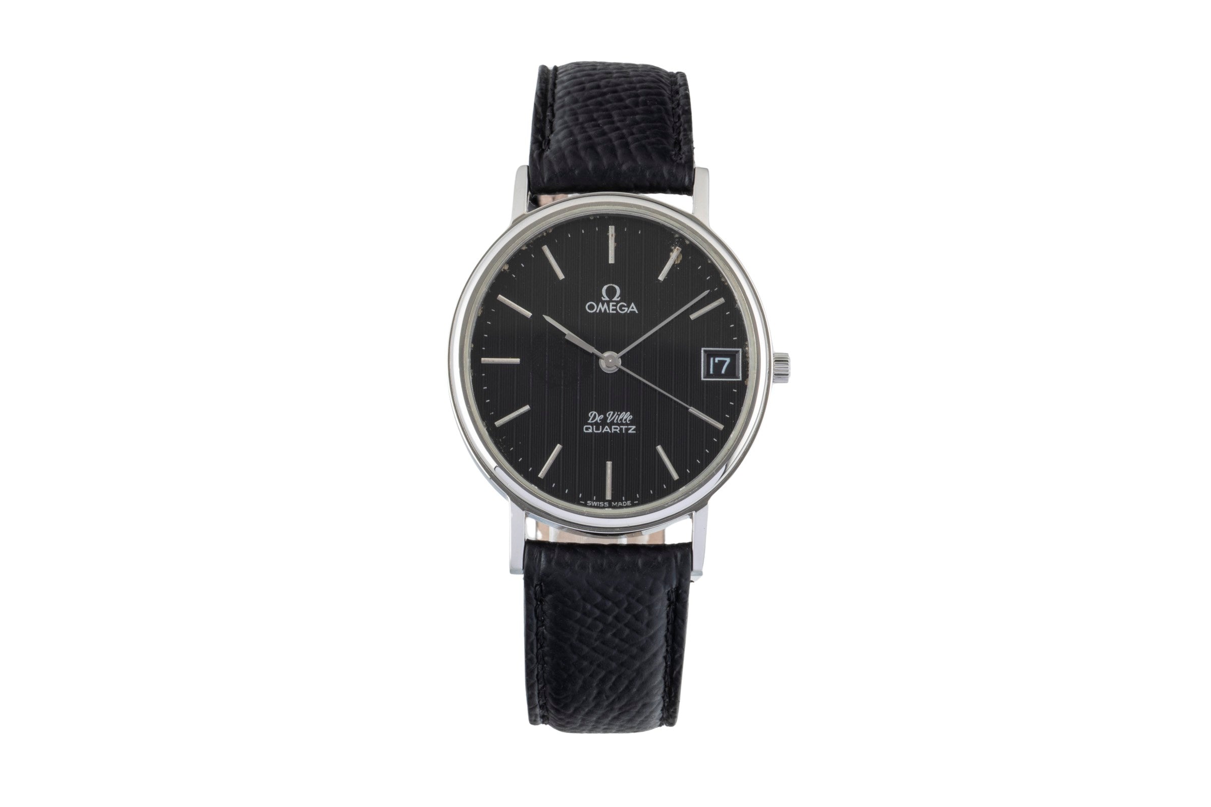 Omega De Ville acciaio quarzo orologio da donna 192.0057 Vintage  [2507376]