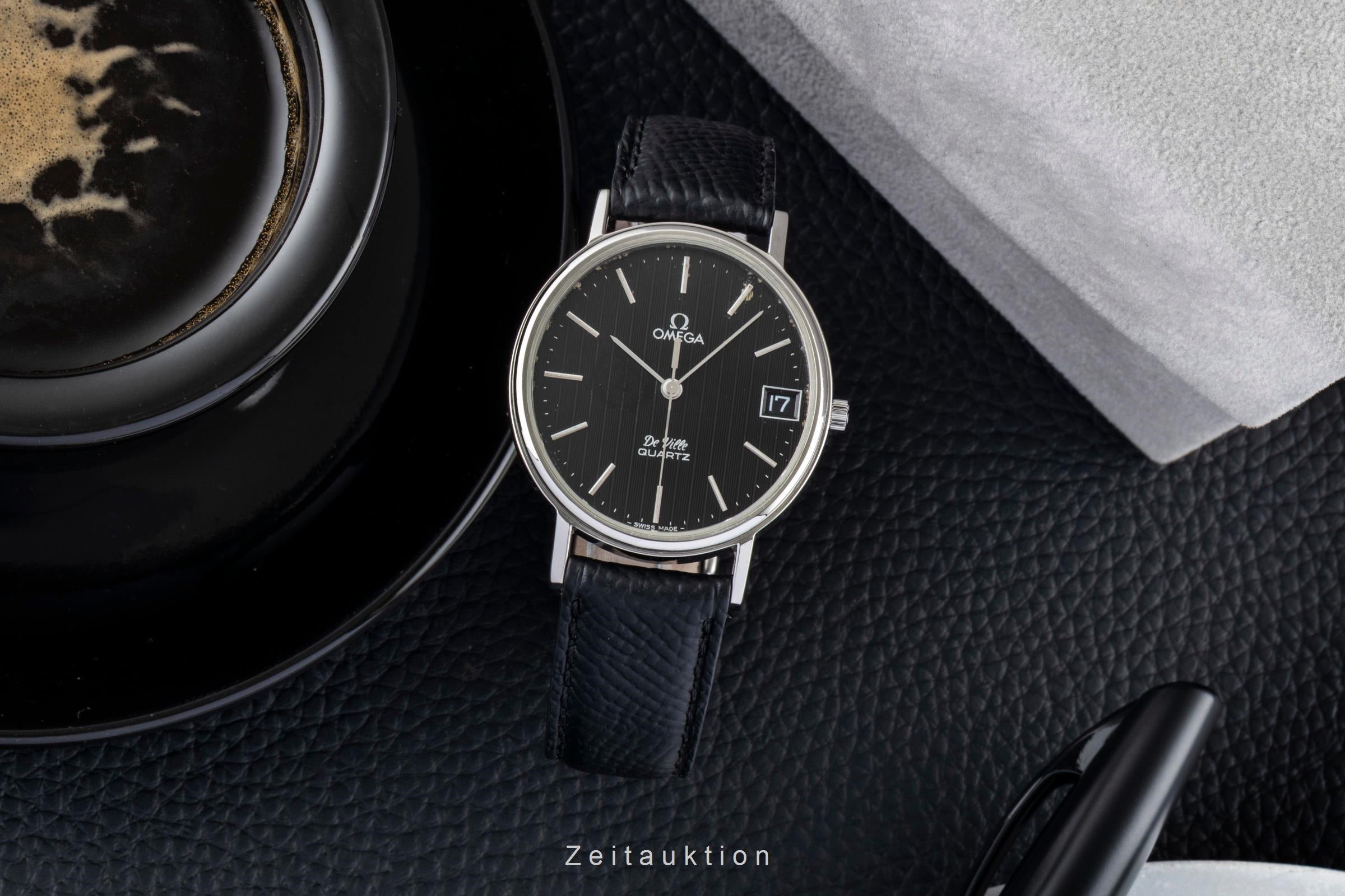 Omega De Ville Stahl Quarz Damenuhr Ref. 192.0057 Vintage Klassiker  [2507376]