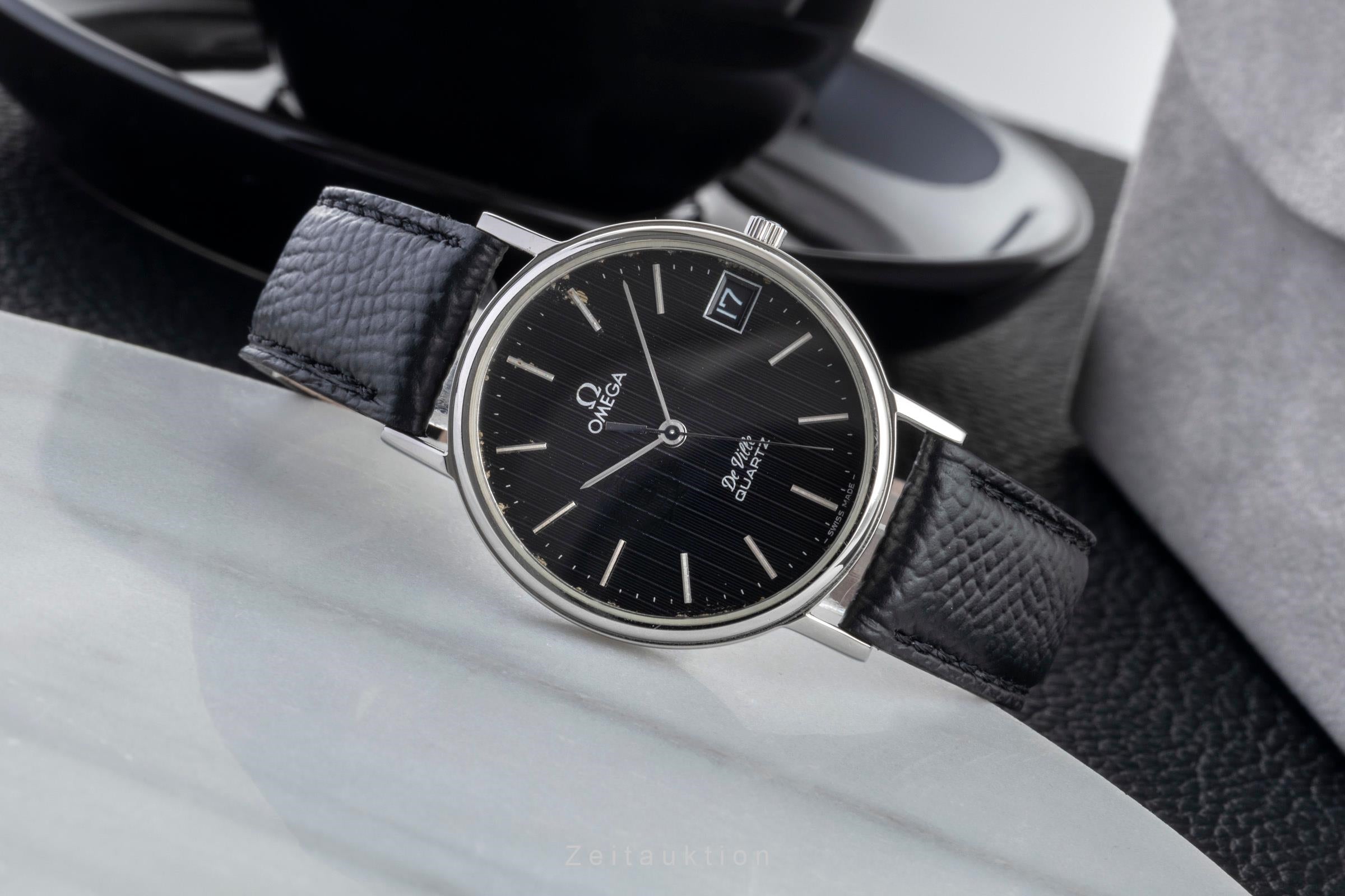 Omega De Ville Stahl Quarz Damenuhr Ref. 192.0057 Vintage Klassiker  [2507376]