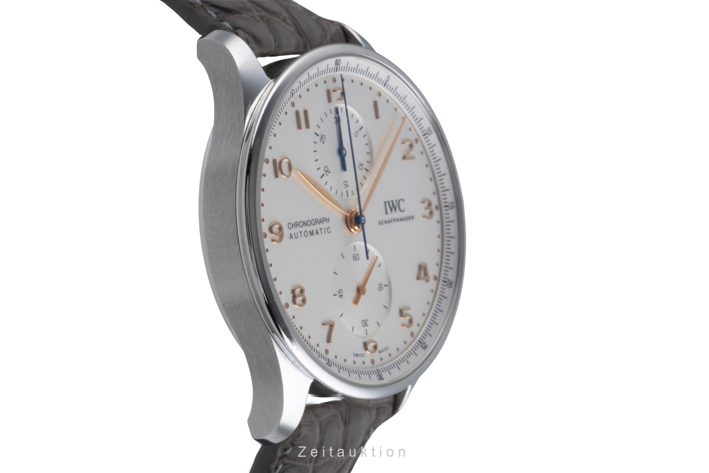 IWC Portugieser Chronograph Stahl Automatik Herrenuhr Ref. IW371604 NP: 9100,- € [2507377]