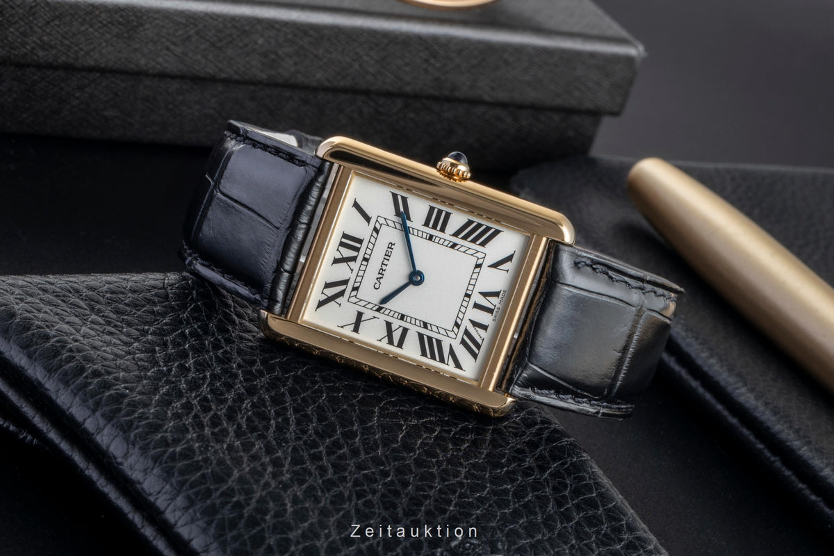 Cartier Tank steel / gold quartz men's watch W1018855  [2507378]