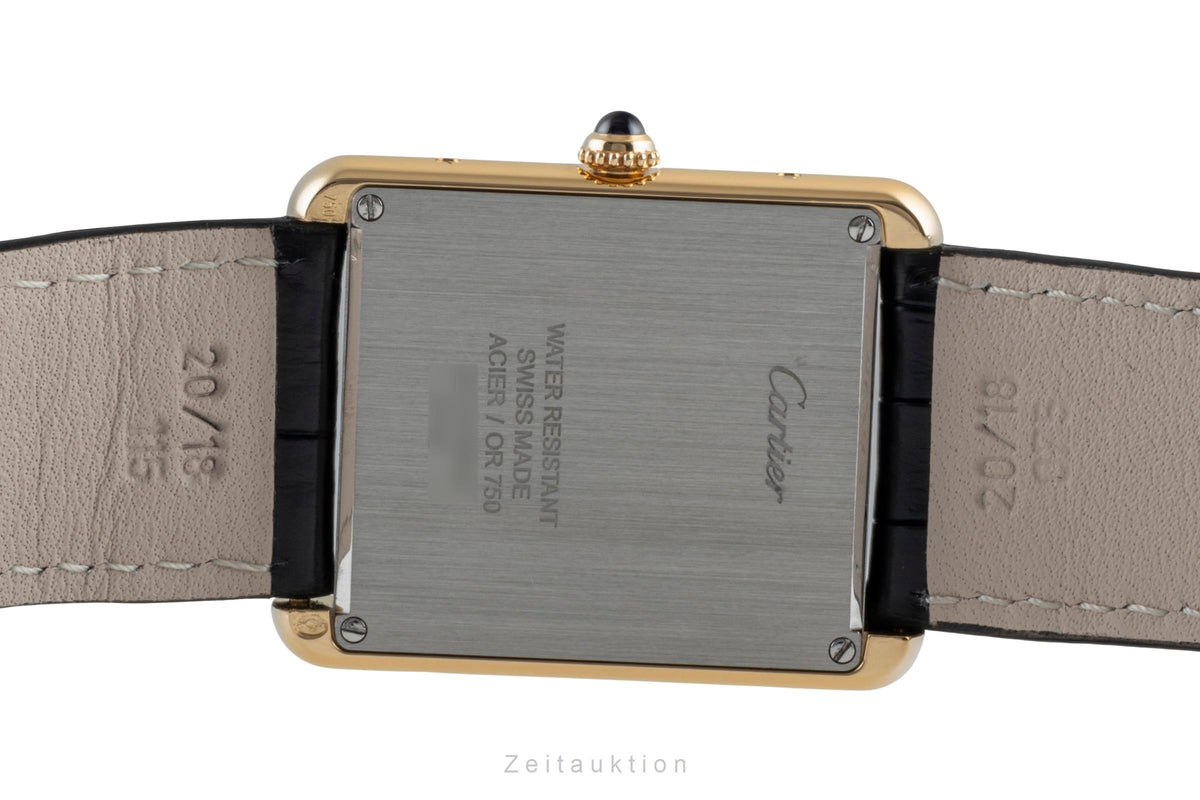 Cartier Tank steel / gold quartz men's watch W1018855  [2507378]