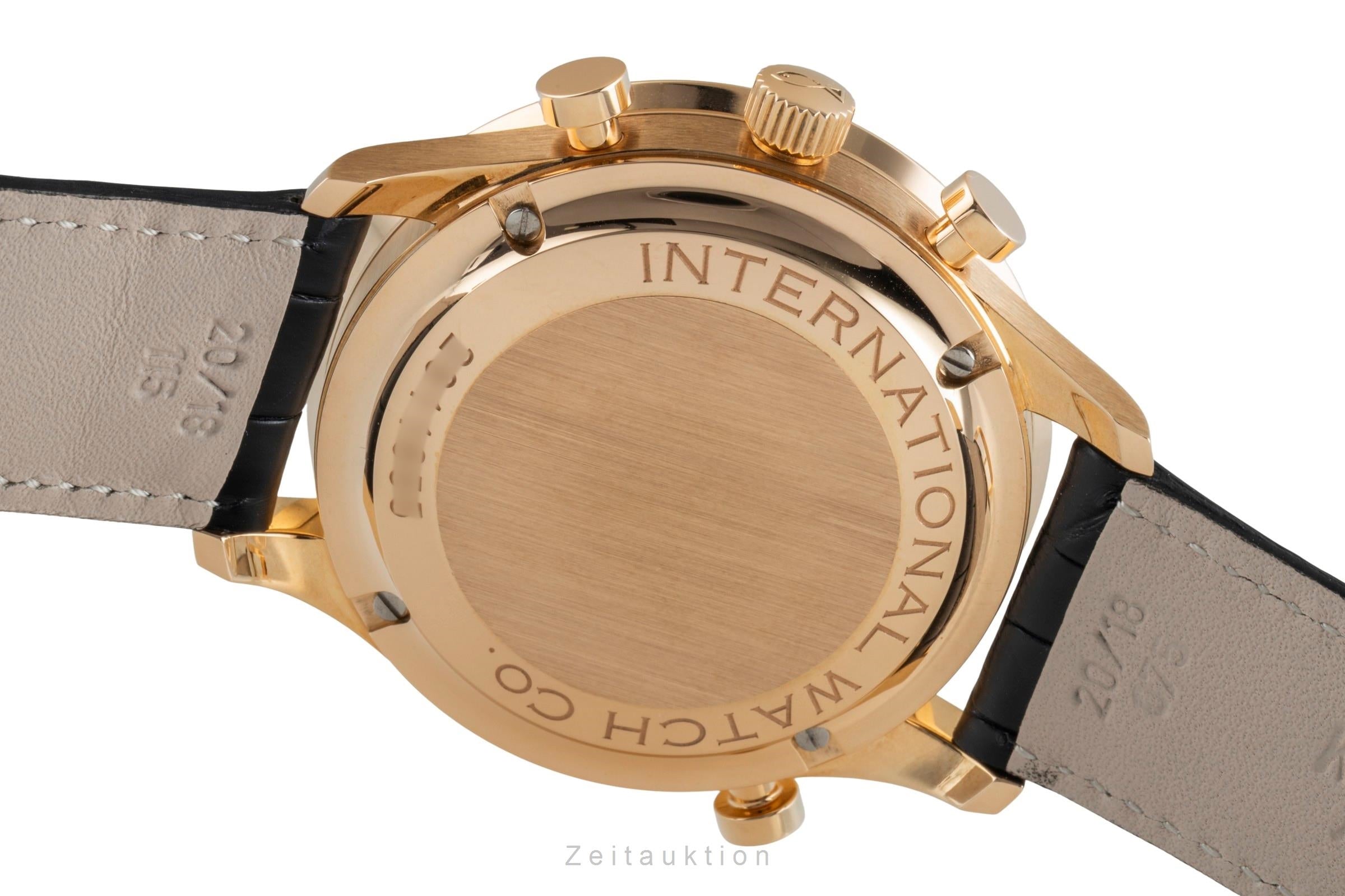 IWC Portugieser chronographe or rouge 18 ct à remontage manuel montre pour hommes IW371210  [2507387]