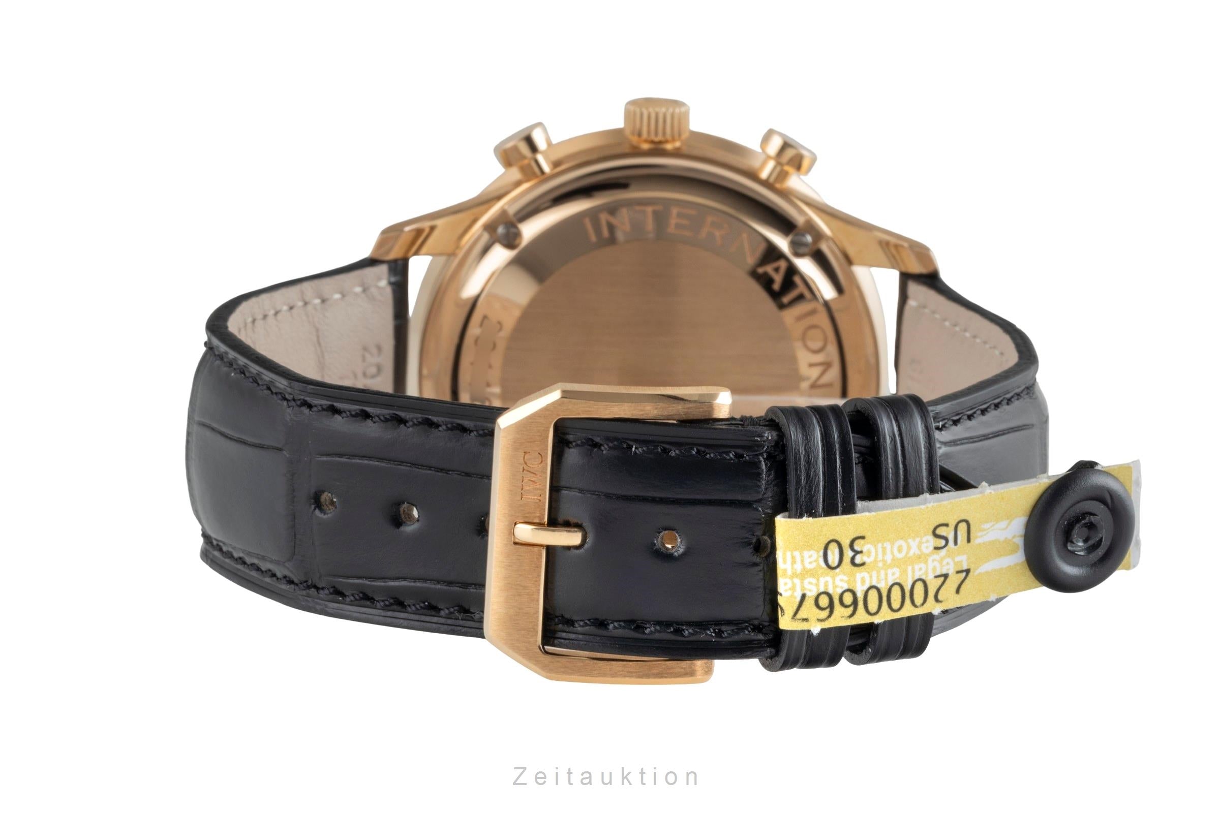 IWC Portugieser chronographe or rouge 18 ct à remontage manuel montre pour hommes IW371210  [2507387]