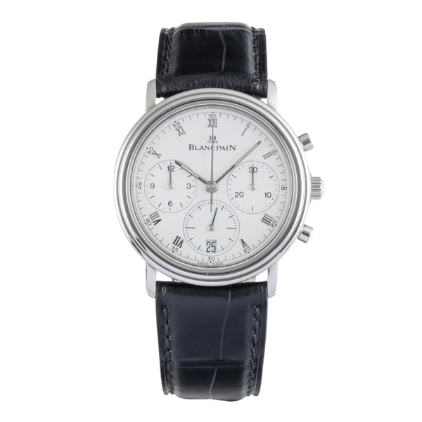 Blancpain Villeret cronógrafo acero cuerda manual reloj para caballeros 1180-1127  [2507389]