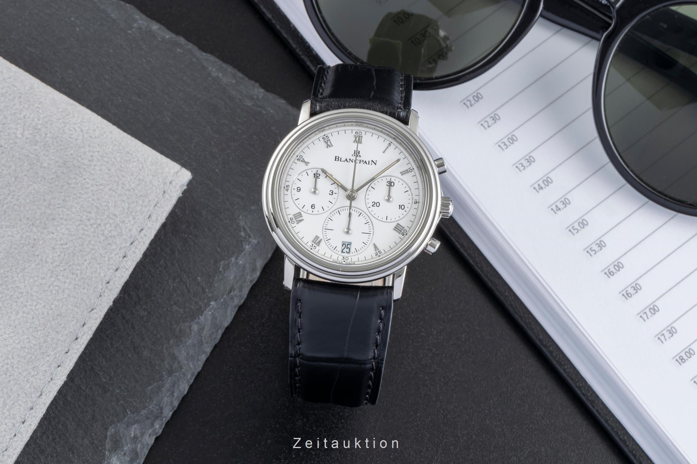 Blancpain Villeret cronógrafo acero cuerda manual reloj para caballeros 1180-1127  [2507389]