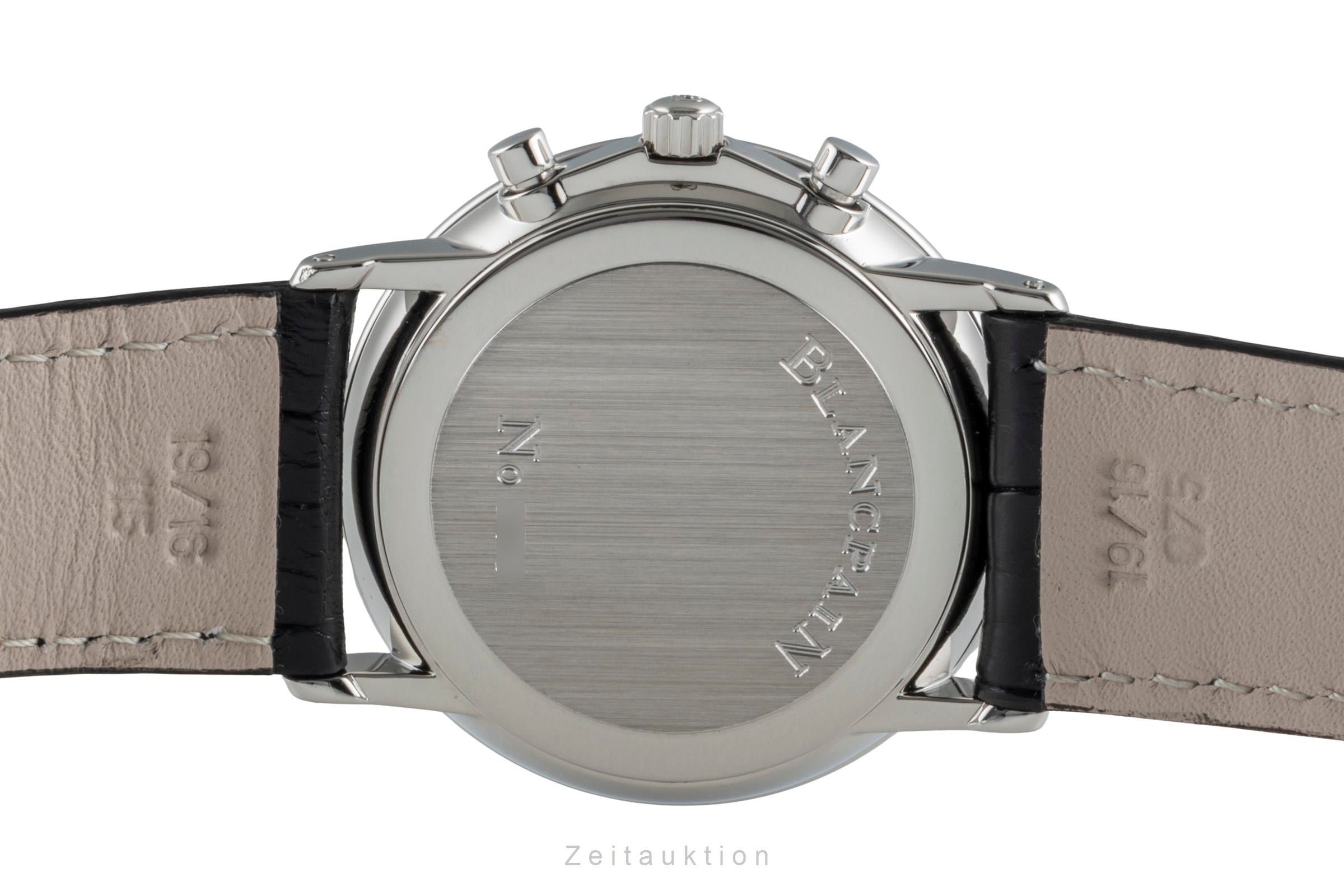 Blancpain Villeret chronograph steel manual winding Kal. 1180 Ref