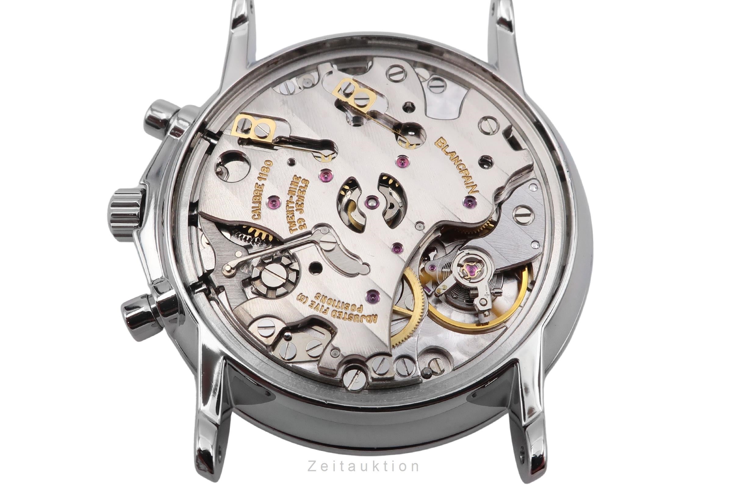 Blancpain Villeret cronógrafo acero cuerda manual reloj para caballeros 1180-1127  [2507389]