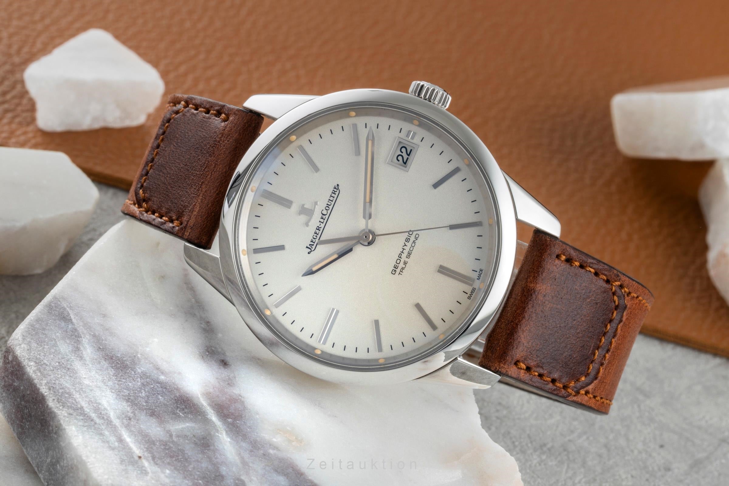 Jaeger LeCoultre Geophysic steel automatic men's watch Q8018420 501.8.T0.S  [2507390]