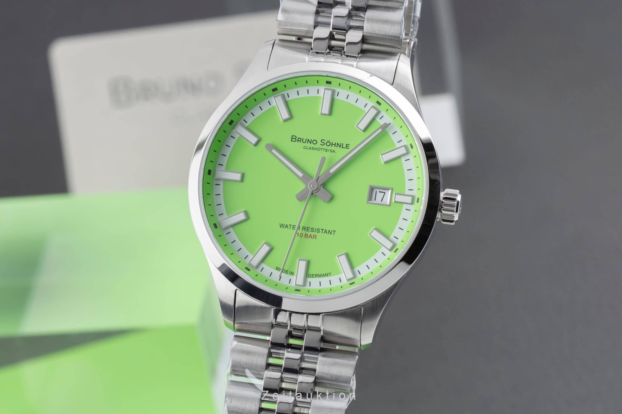 Bruno Söhnle Glashütte Turin Stahl Automatik Herrenuhr Ref. 17-12230-440 B&P [2507396]