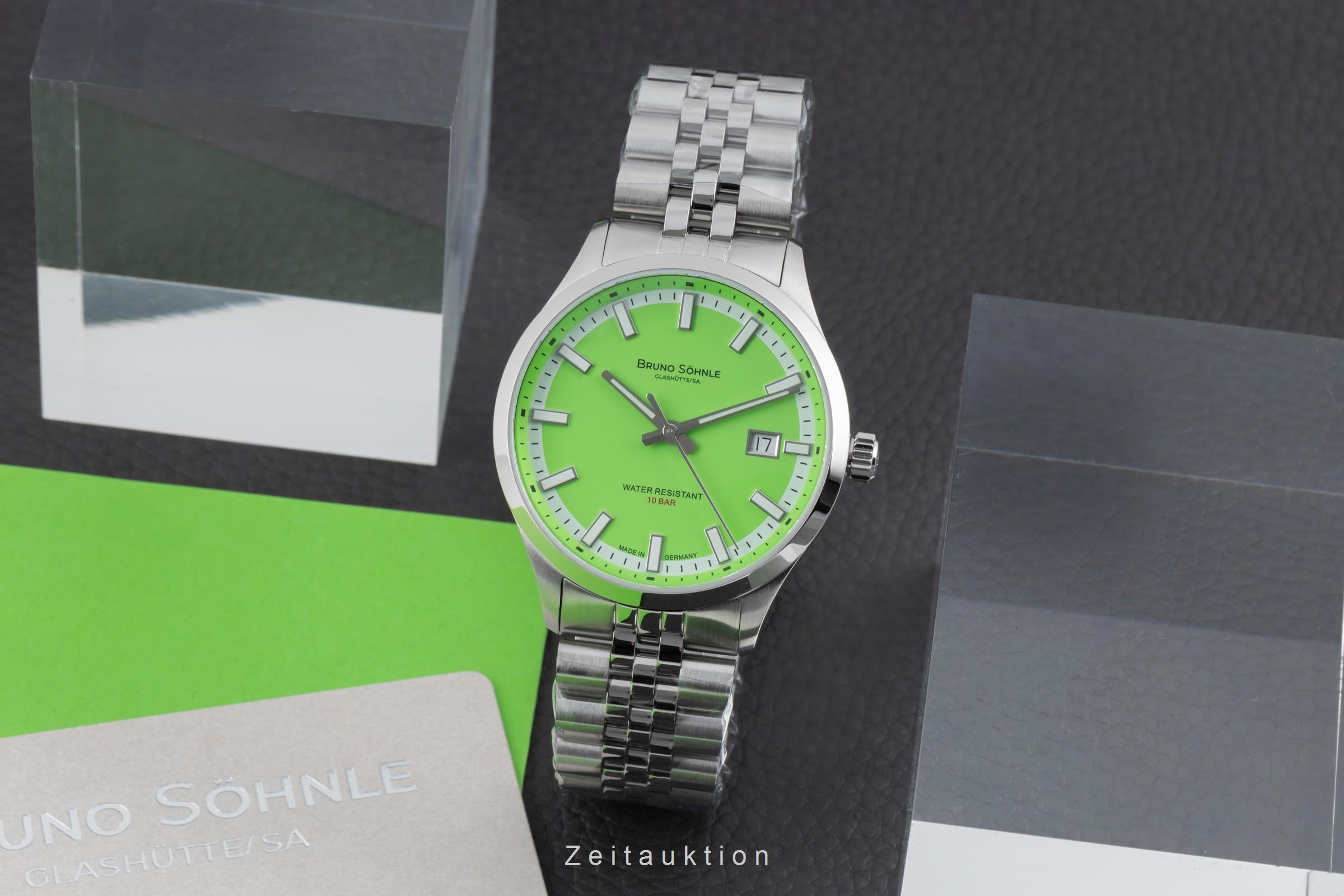 Bruno Söhnle Glashütte Turin Stahl Automatik Herrenuhr Ref. 17-12230-440 B&P [2507396]