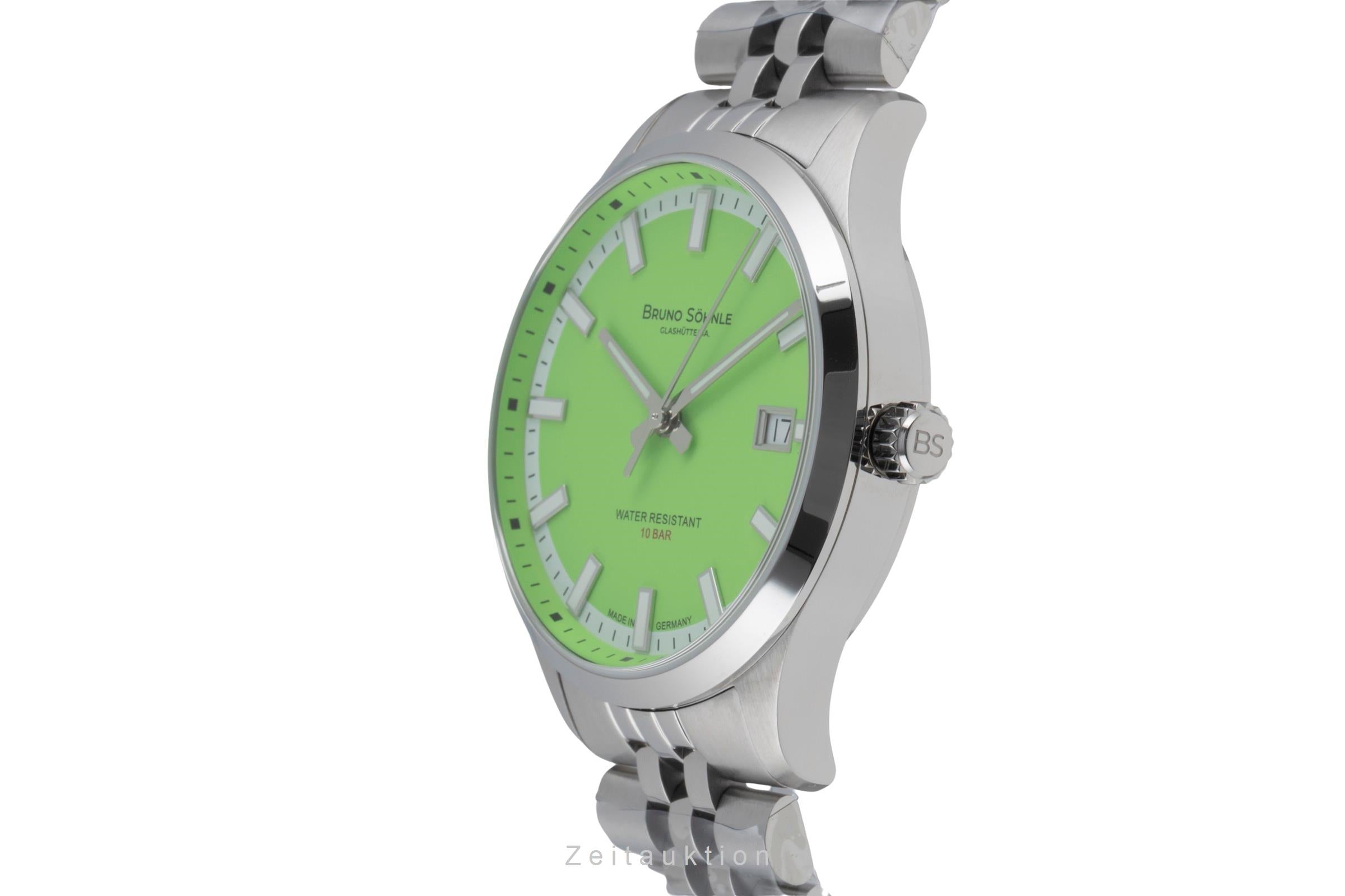 Bruno Söhnle Glashütte Turin Stahl Automatik Herrenuhr Ref. 17-12230-440 B&P [2507396]