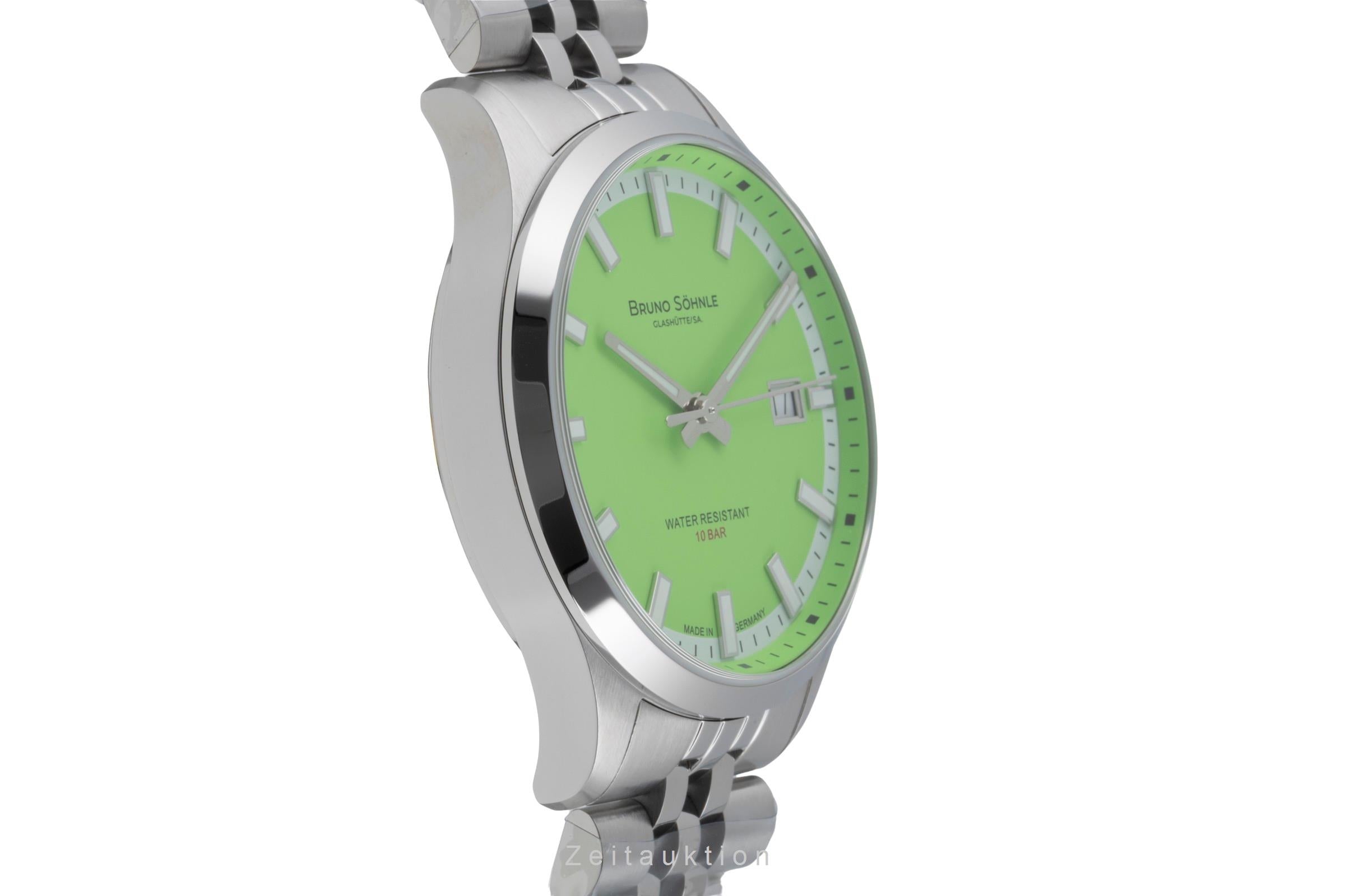 Bruno Söhnle Glashütte Turin Stahl Automatik Herrenuhr Ref. 17-12230-440 B&P [2507396]