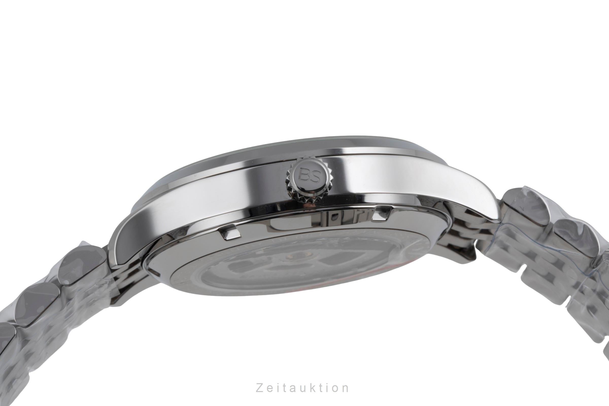 Bruno Söhnle Glashütte Turin Stahl Automatik Herrenuhr Ref. 17-12230-440 B&P [2507396]