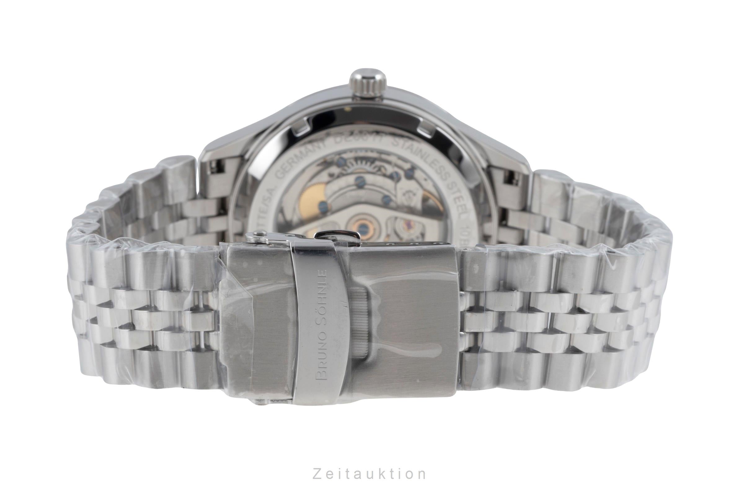 Bruno Söhnle Glashütte Turin Stahl Automatik Herrenuhr Ref. 17-12230-440 B&P [2507396]