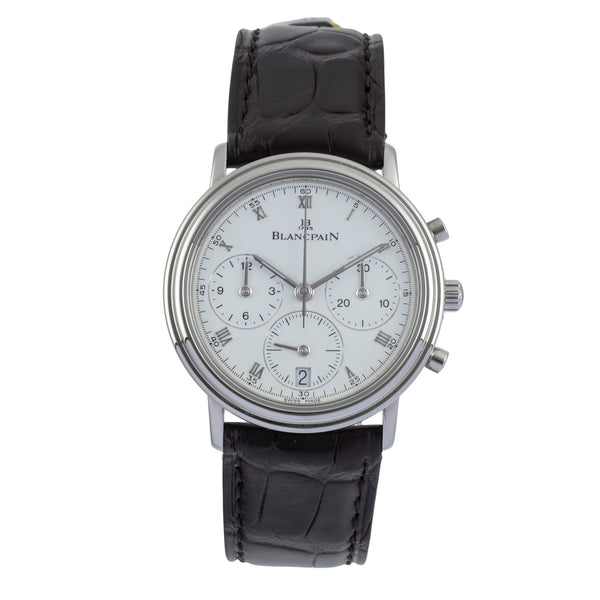 Blancpain Villeret cronografo acciaio automatismo orologio da uomo 1185-1127  [2507401]