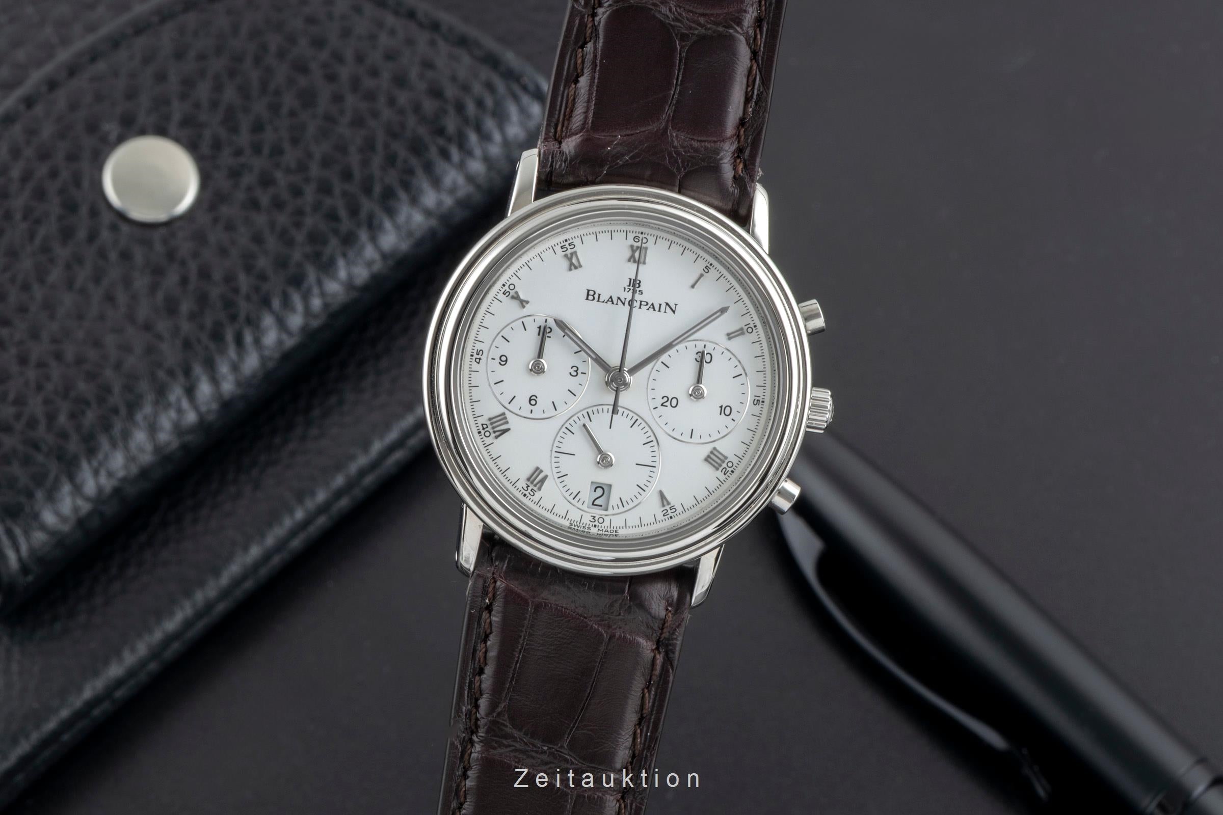 Blancpain Villeret Chronograph Stahl Automatik Herrenuhr Ref. 1185-1127  [2507401]