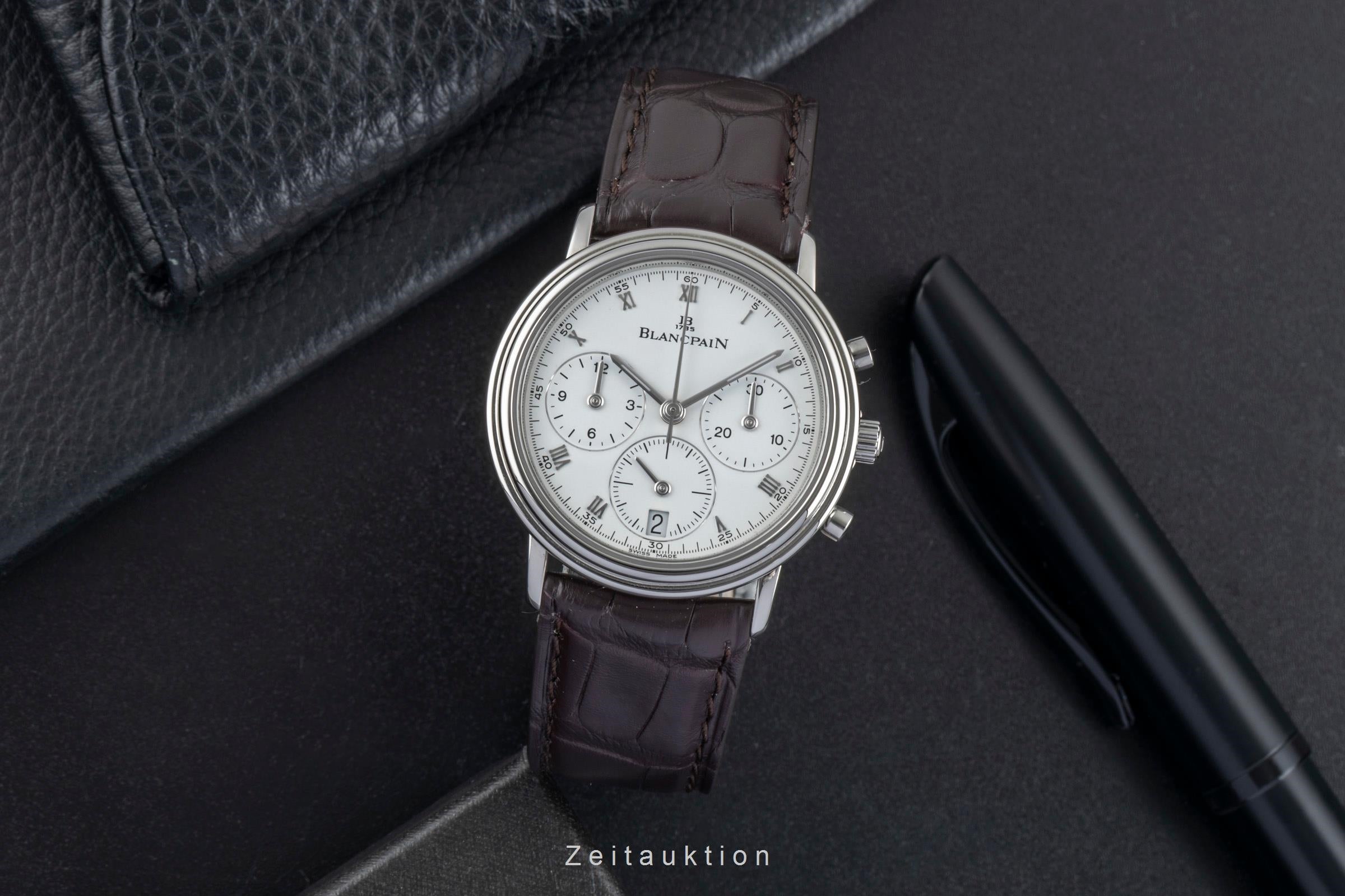 Blancpain Villeret chronograph steel automatic Kal. 1185 Ref. 1185