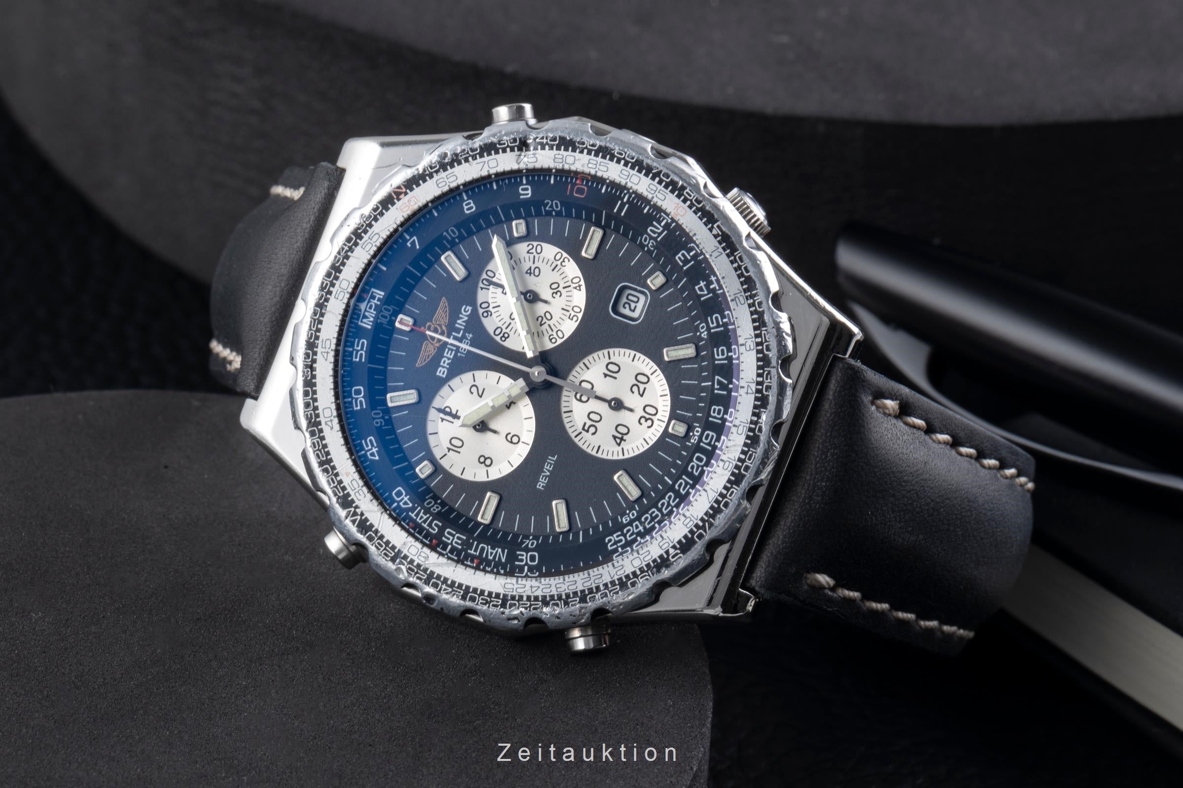 Breitling Jupiter Pilot Navitimer Edelstahl Quarz Herren Ref. 80975 Papiere 1998 [2507403]
