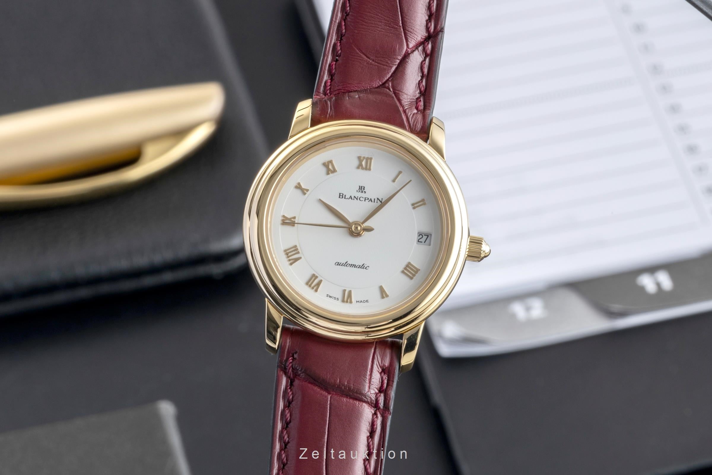 Blancpain Villeret Lady 18K Gold Automatik Damenuhr Ref. 0096-1418-58 Box  [2507405]