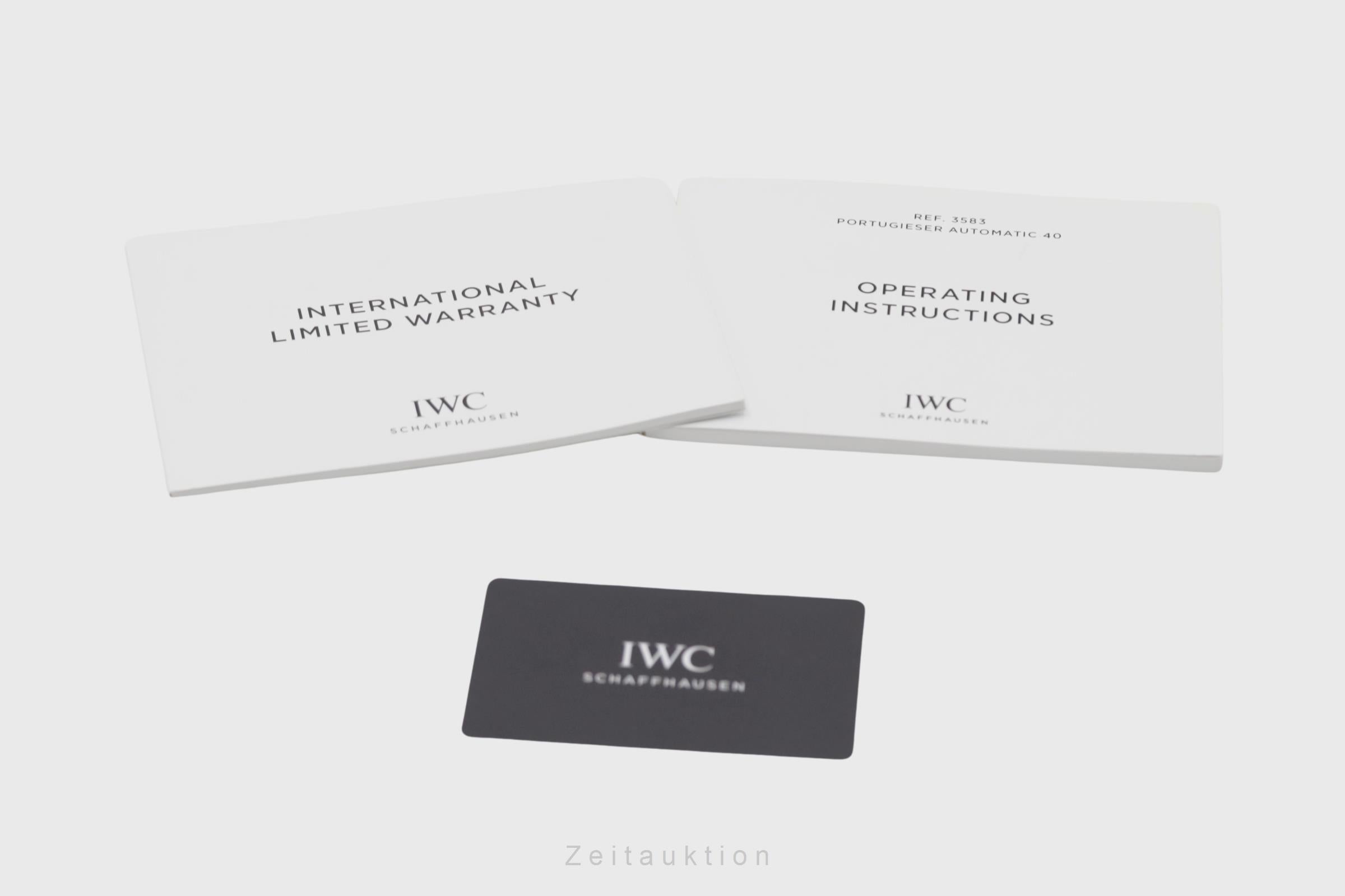 IWC Portugieser steel automatic men's watch IW358303 LP: 7700EUR  [2507415]