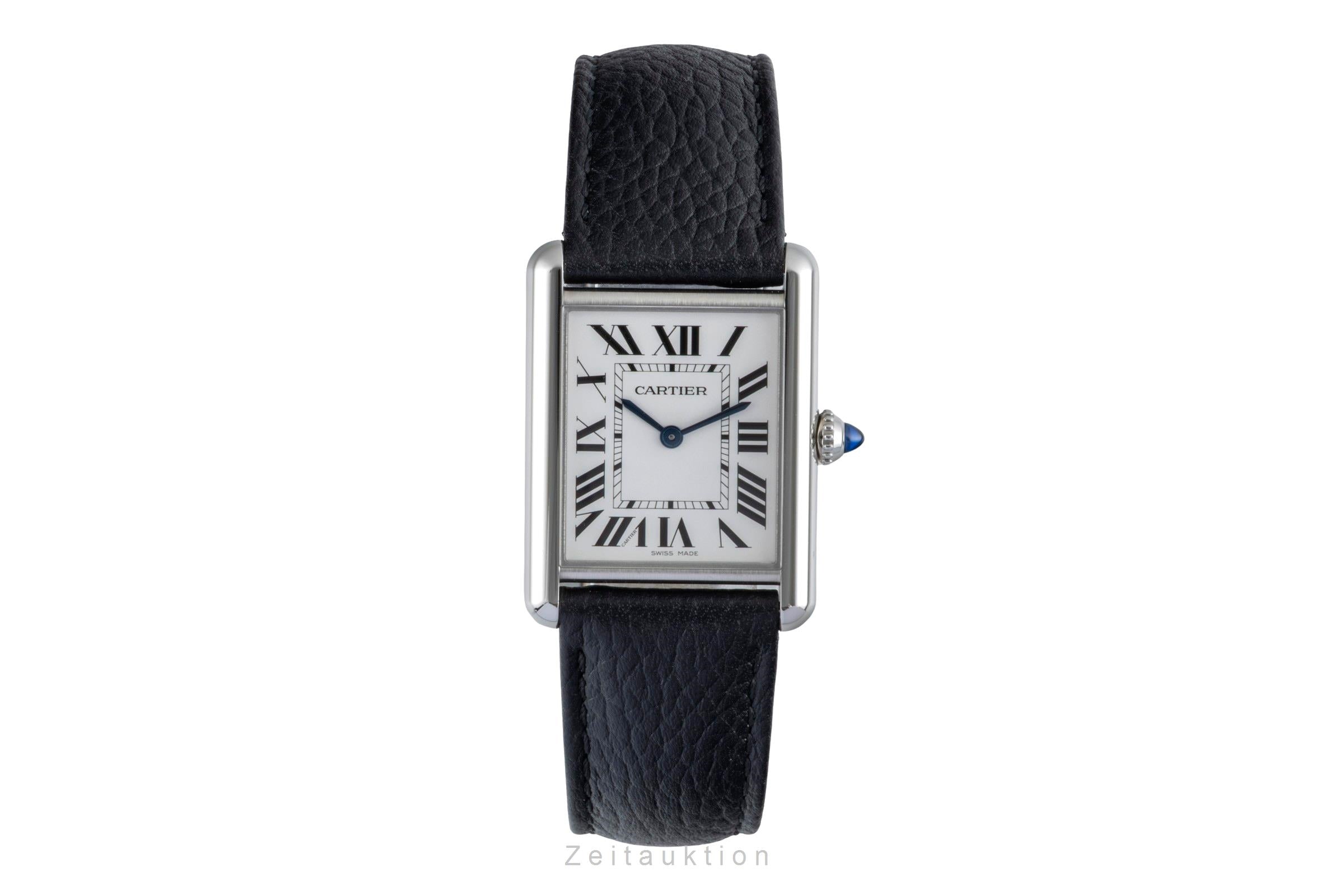 Cartier Tank Must Edelstahl Herrenuhr Ref. WSTA0041 Box & Papiere  [2507416]