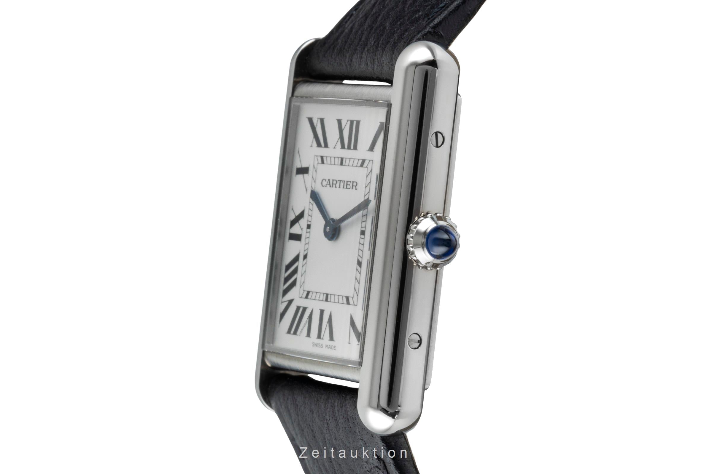 Cartier Tank Must Edelstahl Herrenuhr Ref. WSTA0041 Box & Papiere  [2507416]