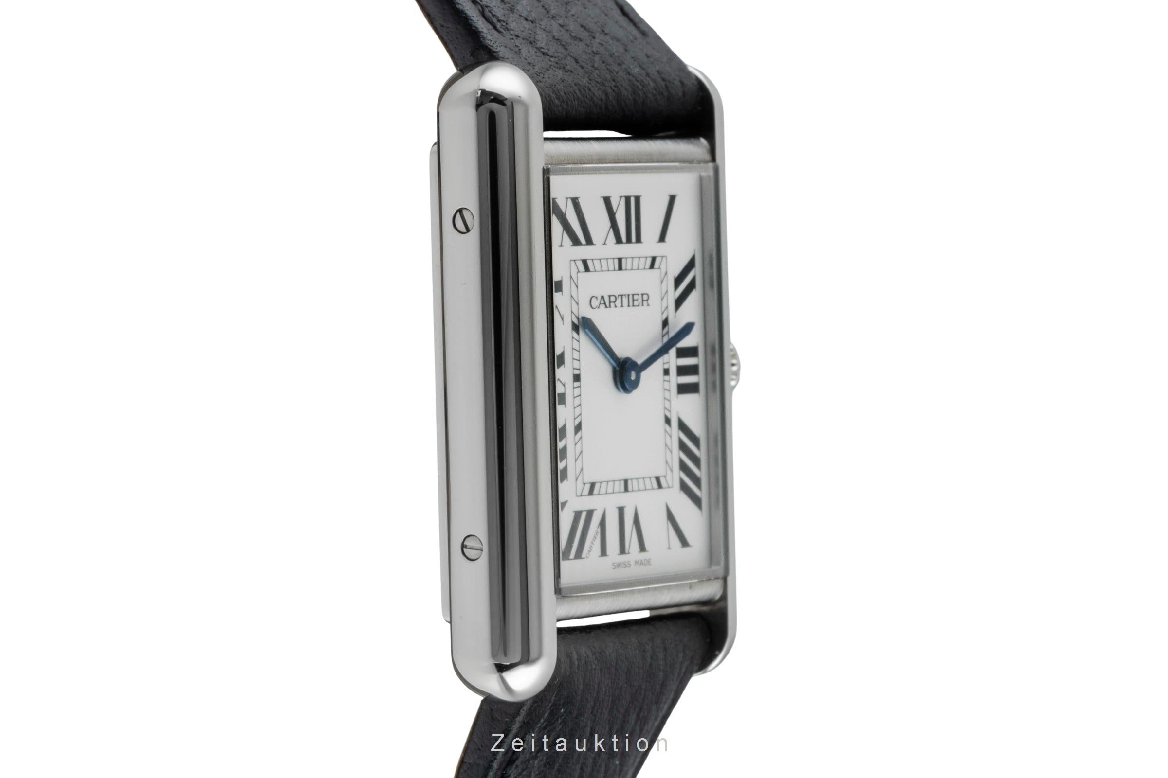 Cartier Tank Must Edelstahl Herrenuhr Ref. WSTA0041 Box & Papiere  [2507416]