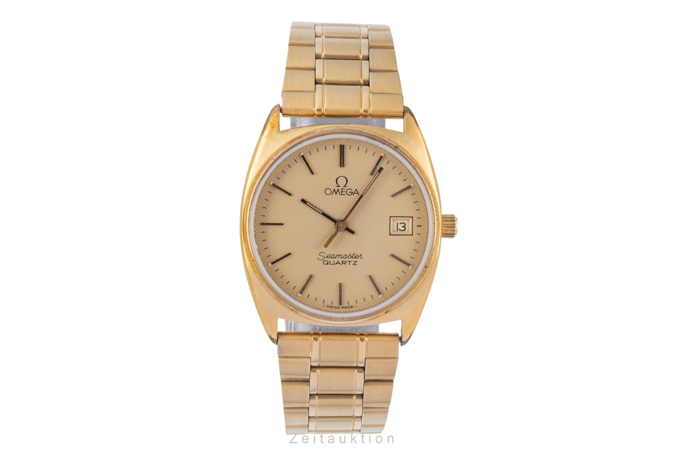Omega Seamaster gilt-brass quartz Kal. 1342 Ref. 196.186 396.0910