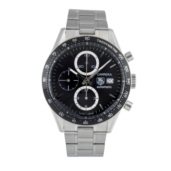 Tag Heuer Carrera chronograph steel automatic men's watch CV2010.BA0788 LP: 7500EUR  [2507437]