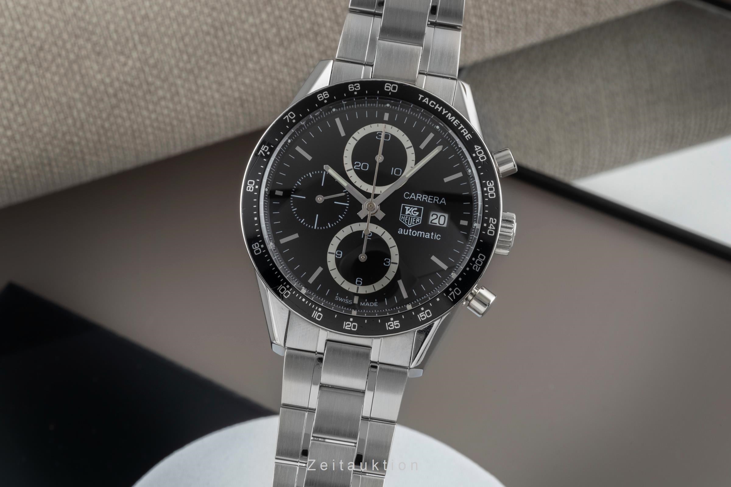 Tag Heuer Carrera chronograph steel automatic men's watch CV2010.BA0788 LP: 7500EUR  [2507437]