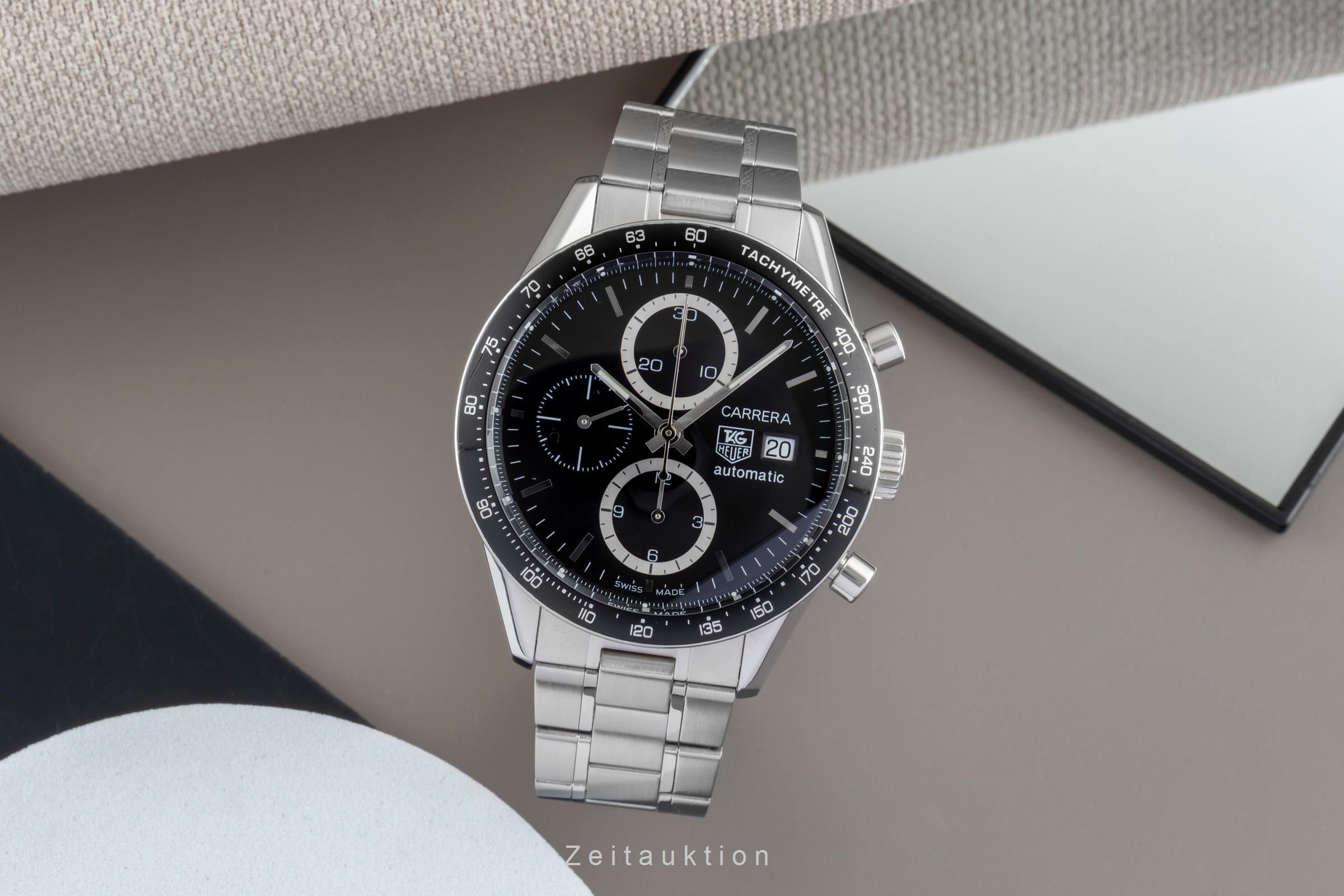 Tag Heuer Carrera chronograph steel automatic men's watch CV2010.BA0788 LP: 7500EUR  [2507437]