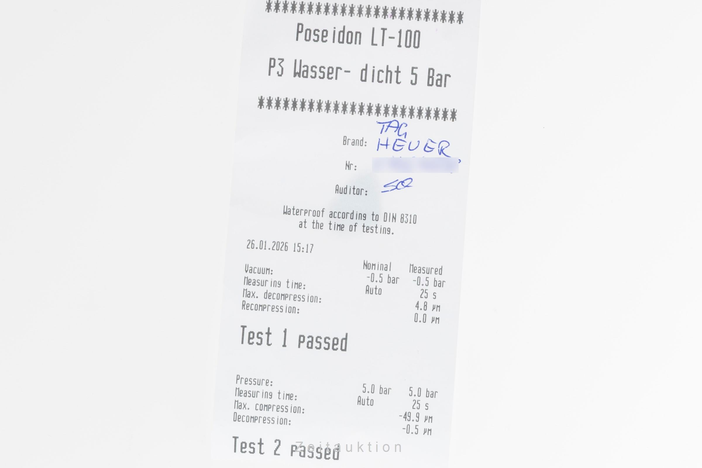 Tag Heuer Carrera chronograph steel automatic men's watch CV2010.BA0788 LP: 7500EUR  [2507437]