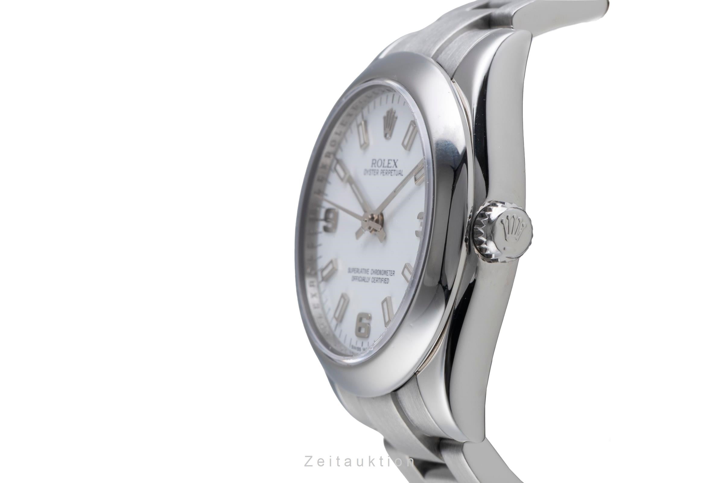 Rolex Oyster Perpetual 31 White Dial Automatik Edelstahl Damenuhr Ref. 177200 [2507438]
