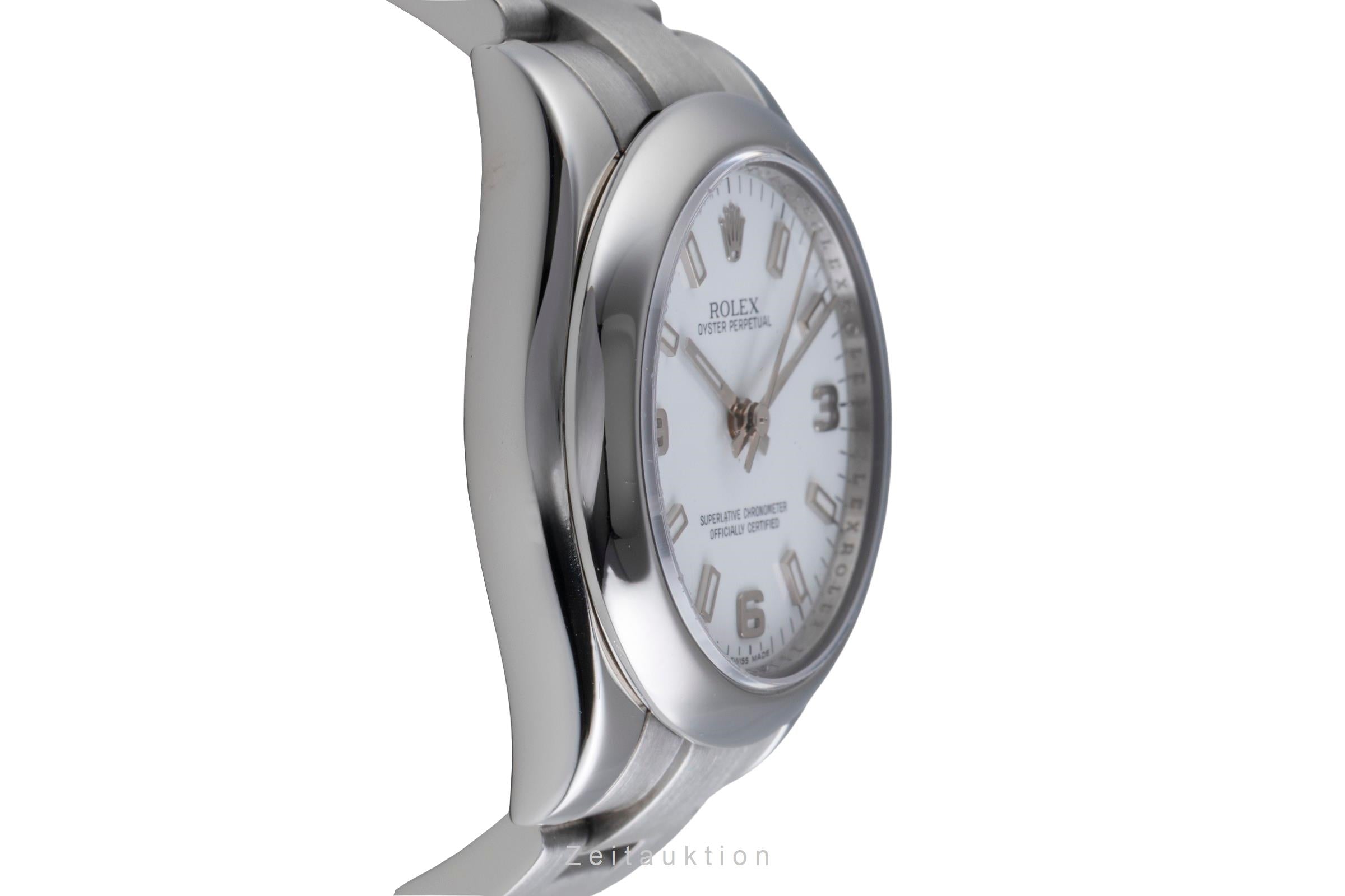 Rolex Oyster Perpetual 31 White Dial Automatik Edelstahl Damenuhr Ref. 177200 [2507438]