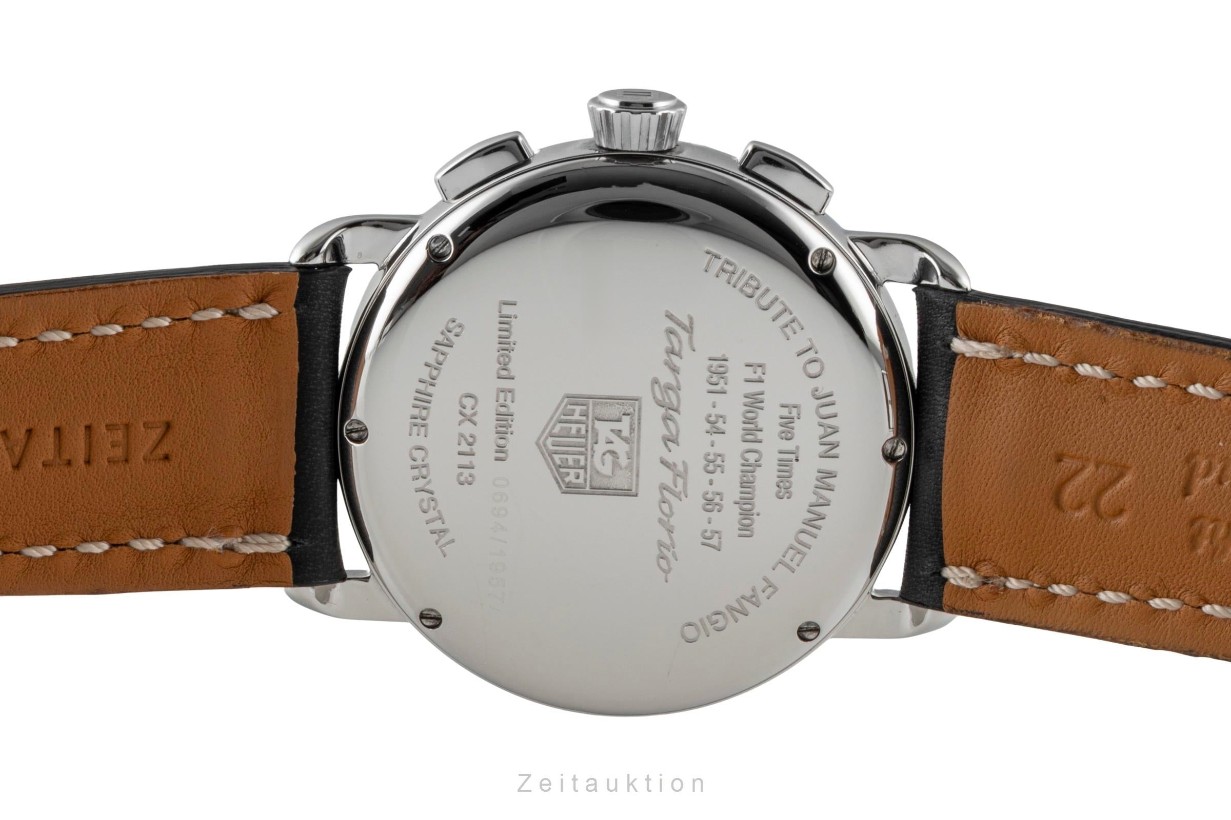 Tag Heuer Targa Florio chronographe acier automatique montre pour hommes CX2113.FC6177 Limited  [2507439]