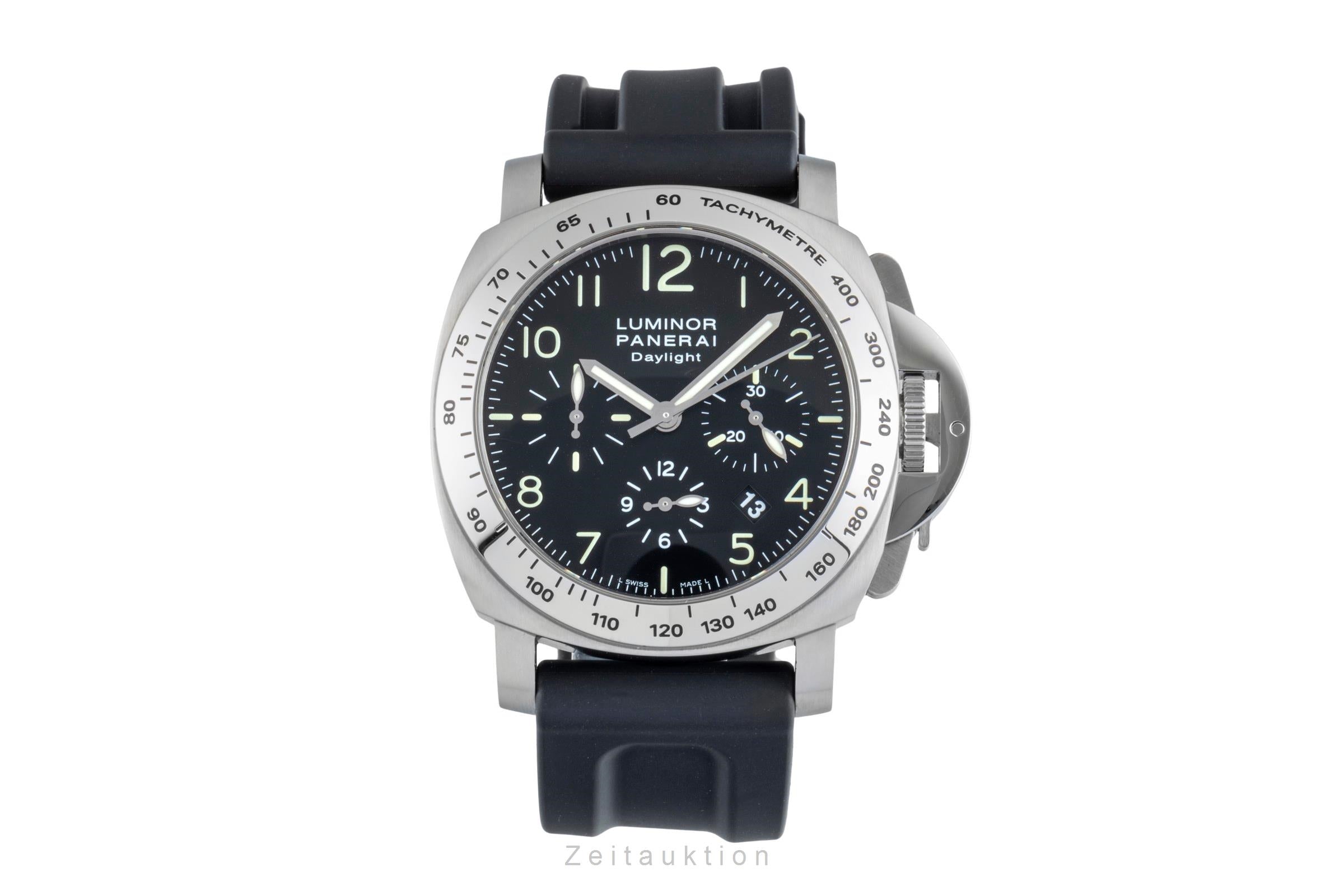Panerai Luminor Chrono Daylight chronographe acier automatique montre pour hommes PAM00196  [2507444]