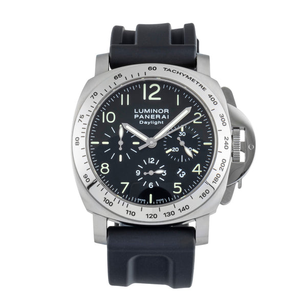 Panerai Luminor Chrono Daylight chronographe acier automatique montre pour hommes PAM00196  [2507444]