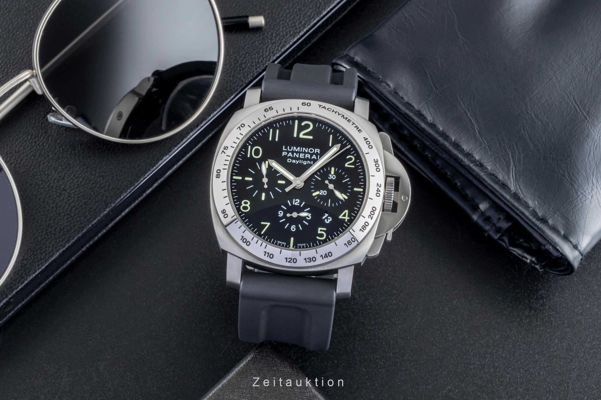 Panerai Luminor Chrono Daylight chronographe acier automatique montre pour hommes PAM00196  [2507444]