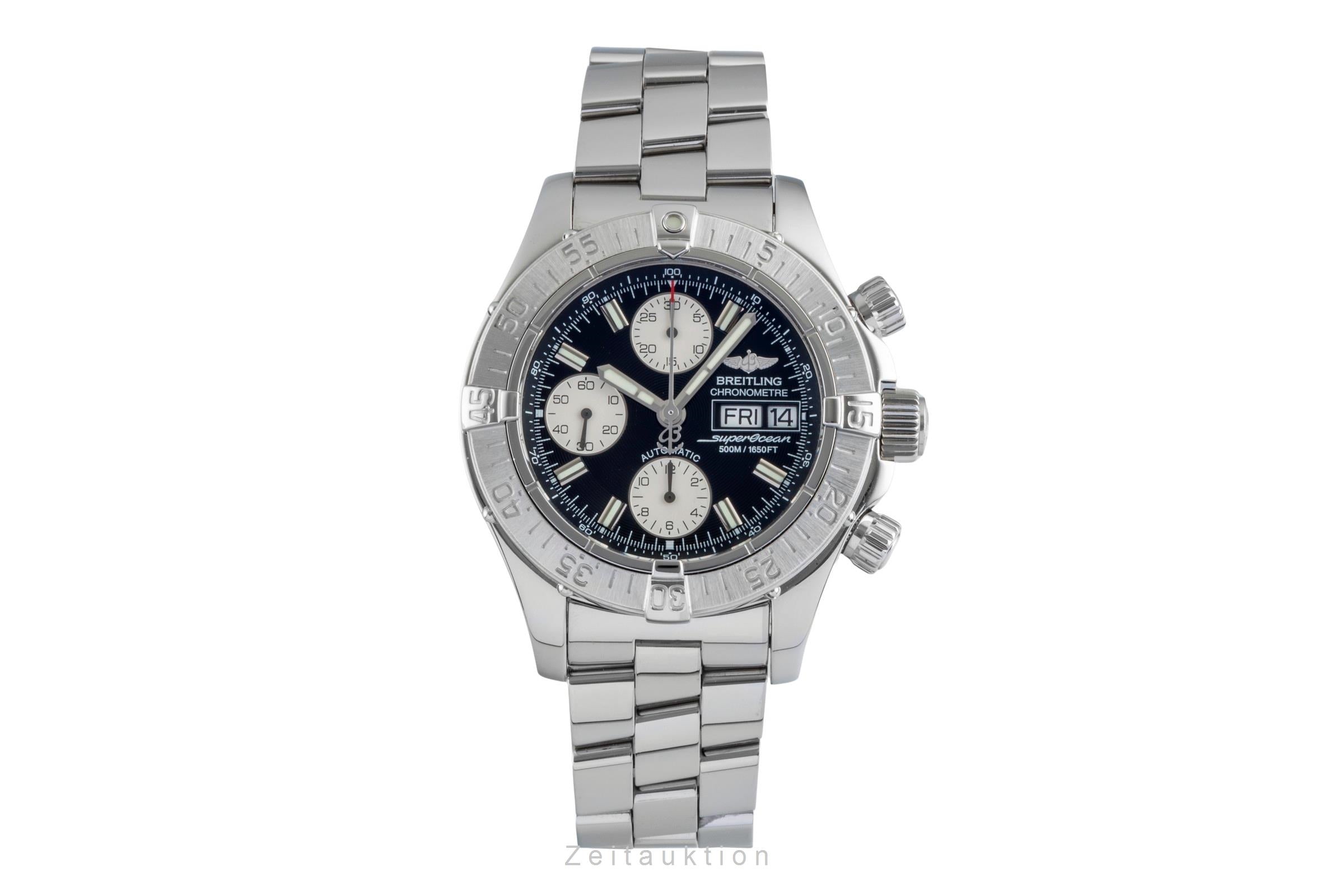 Breitling Superocean Chronograph Stahl Automatik Herrenuhr Ref. A13340 B&P 2006 [2507446]
