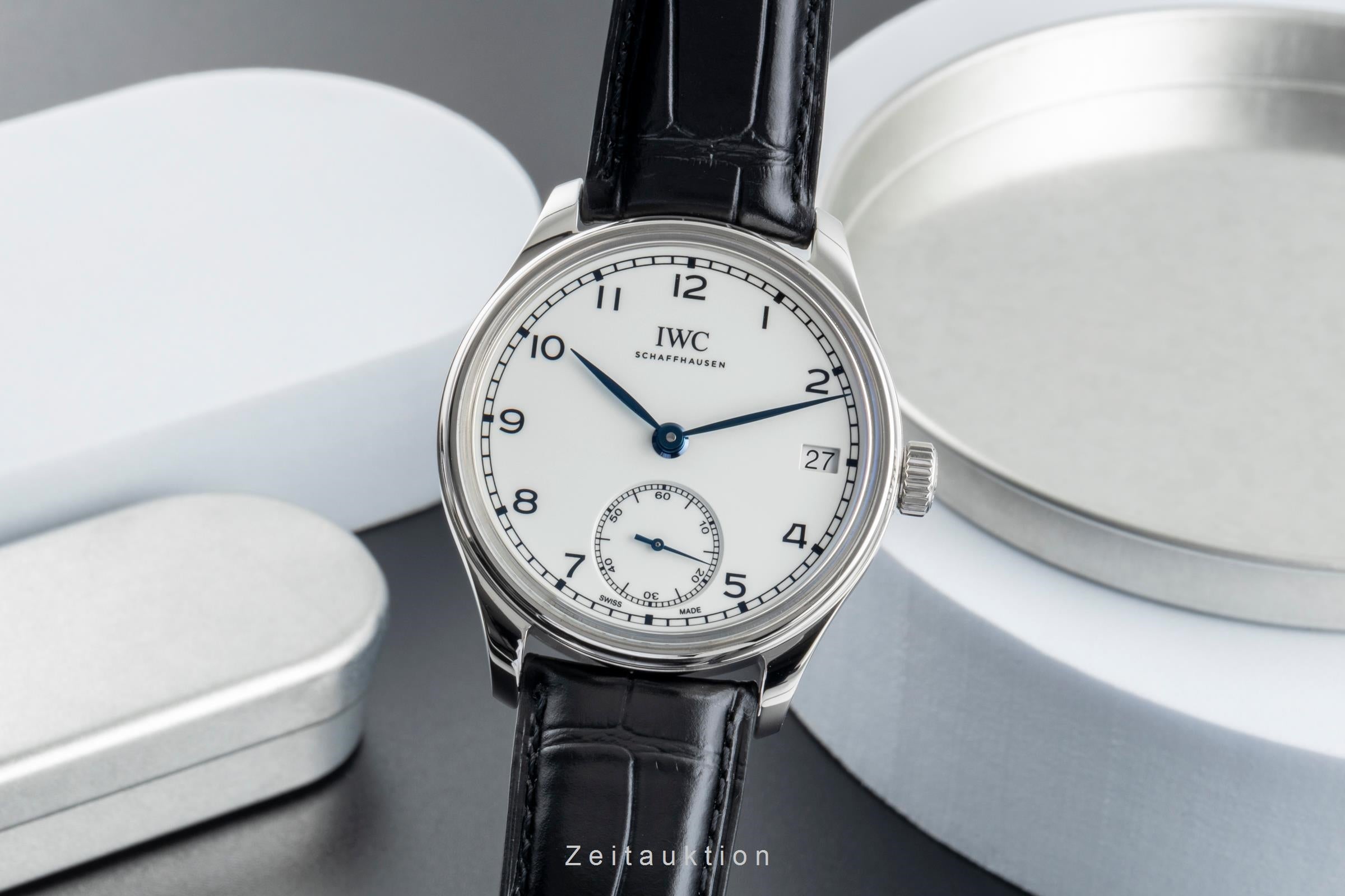 IWC Portugieser 8 Tage Handaufzug Stahl Herrenuhr Ref. IW510212 B&P Limited [2507456]