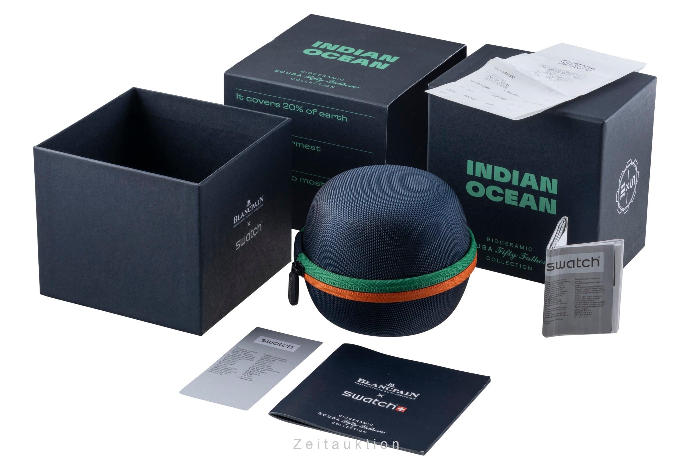 Blancpain Swatch Scuba Fifty Fathoms plastic automatic men's watch SO35I100  [2507457]