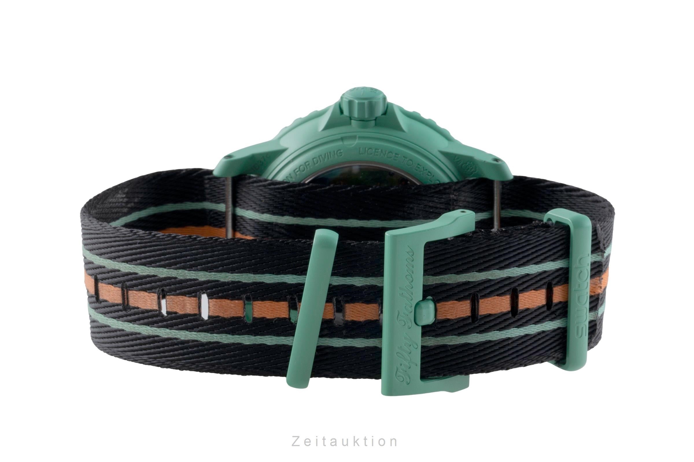 Blancpain Swatch Scuba Fifty Fathoms plastic automatic men's watch SO35I100  [2507457]