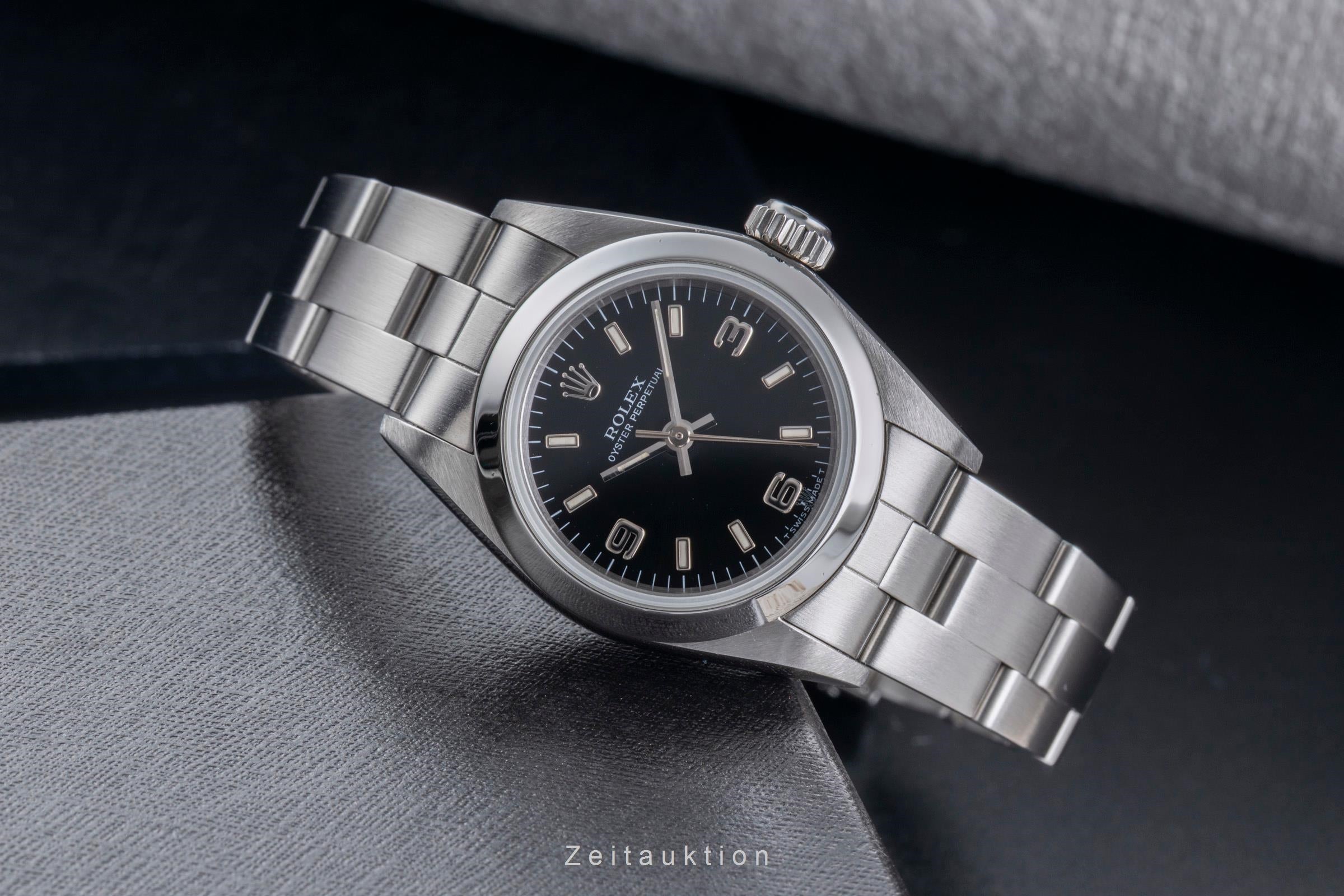 Rolex Oyster Perpetual Edelstahl  Automatik Damenuhr Ref. 67180 T-Serie  [2507464]