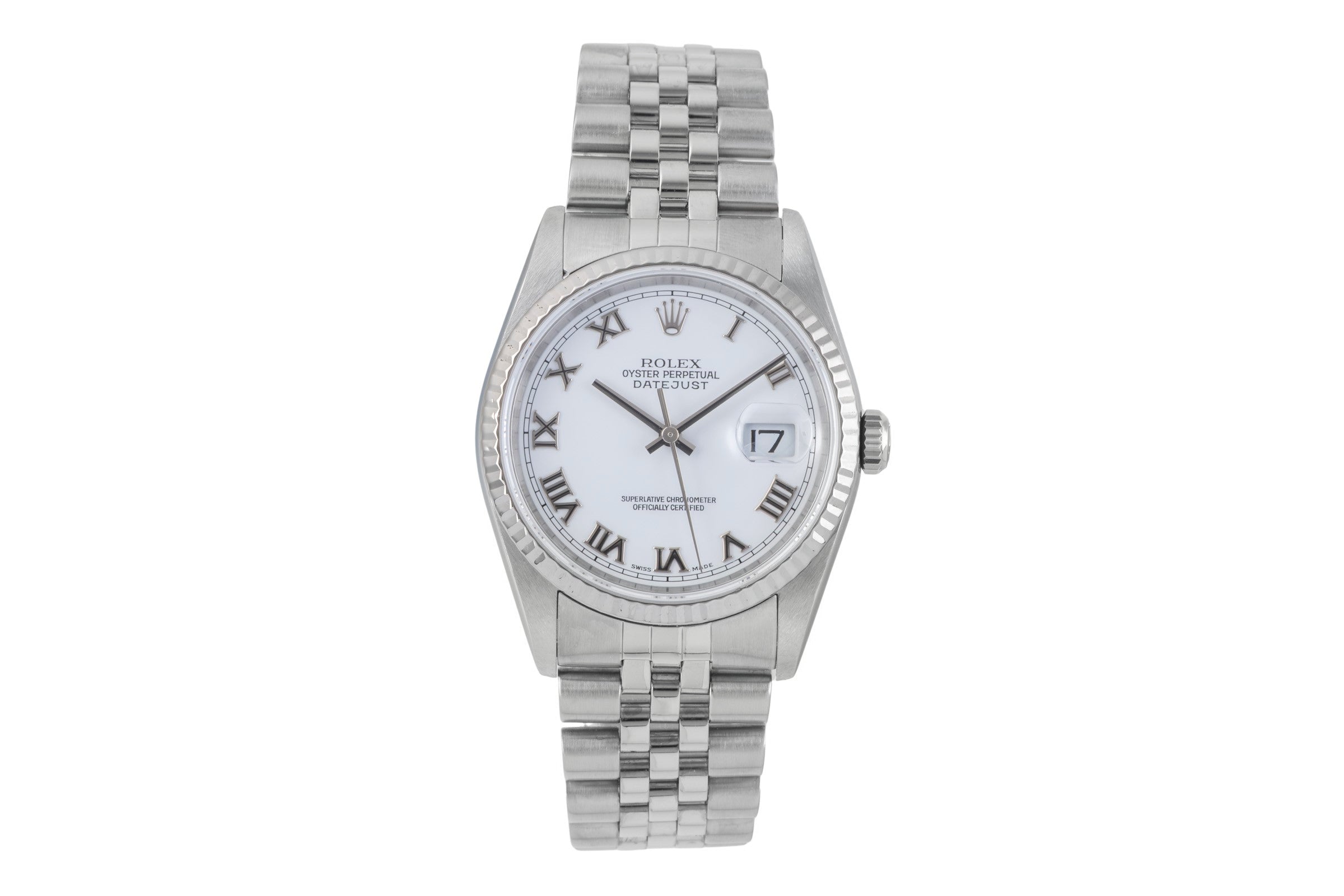 Rolex Datejust steel / white gold automatic men's watch 16234  [2507467]